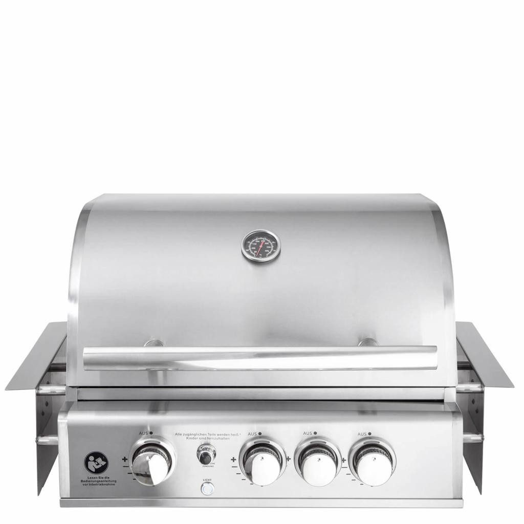 All Grill Gasgrill Allgrill TOP LINE Gasgrill CHEF M, Air System, Edelstahl, Backburner, 3 Brenner