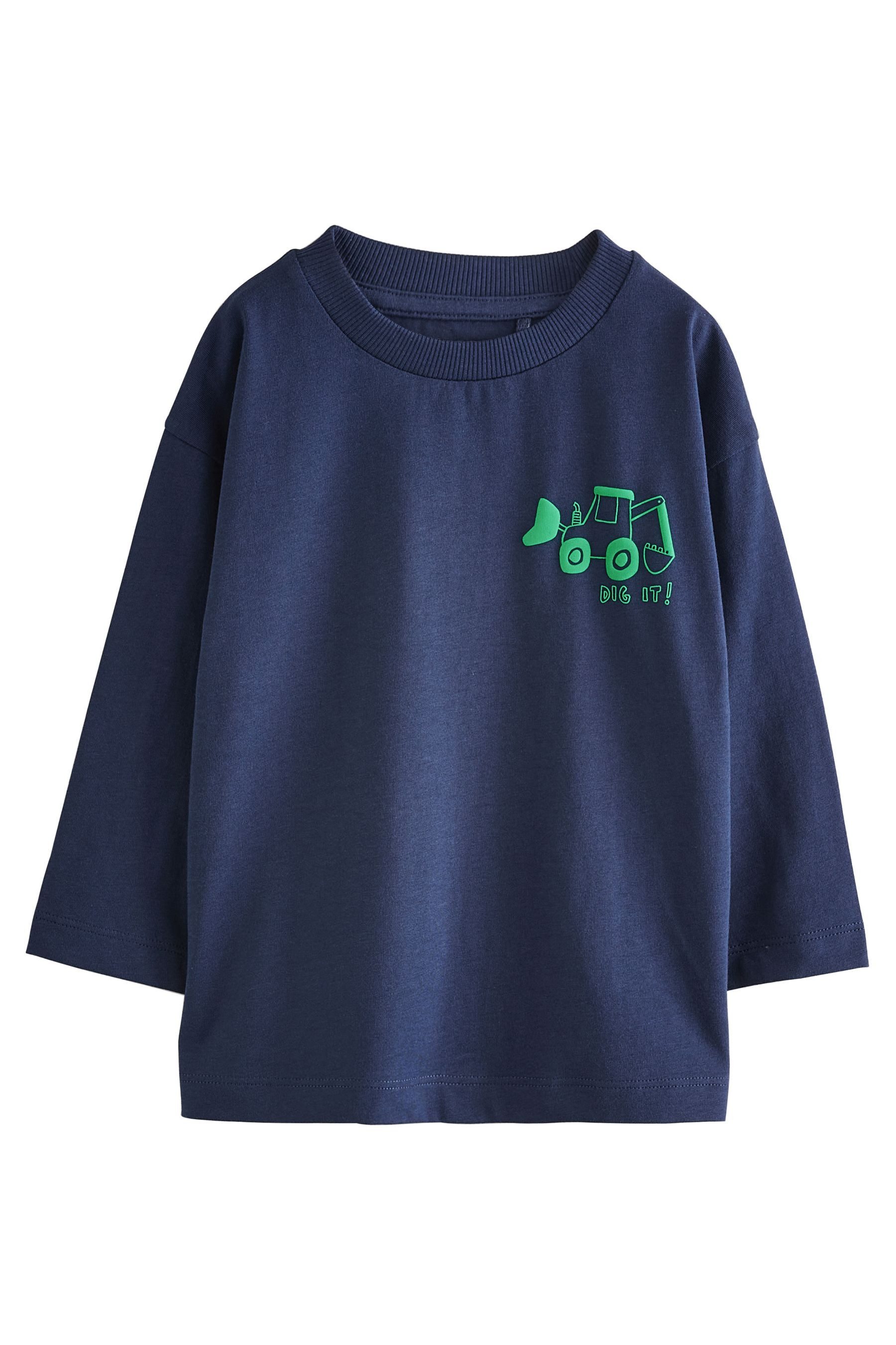 Next Langarmshirt Langarmshirt, Semi unifarben (1-tlg) günstig online kaufen