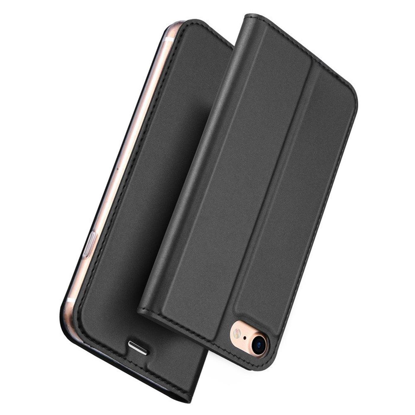 CoolGadget Handyhülle Magnet Case Handy Tasche für Apple iPhone SE 3. Generation 4,7 Zoll, Hülle Klapphülle Slim Flip Cover für iPhone SE 2022/2020 Schutzhülle