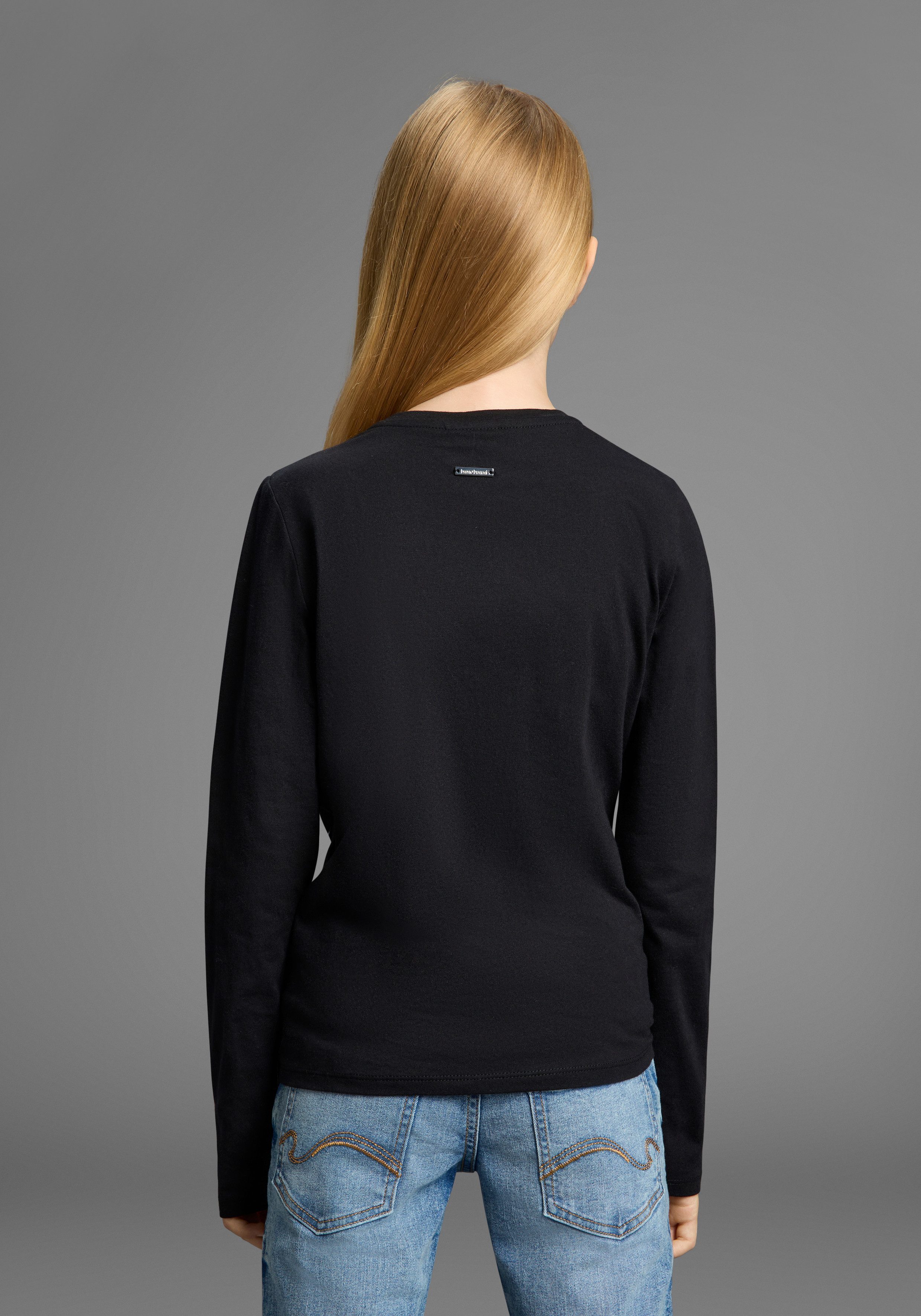 Bruno Banani Langarmshirt WENDEN-Pailletten - Glitzerherz günstig online kaufen