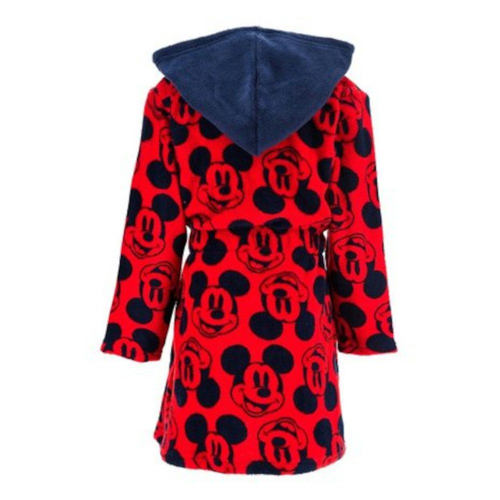 Sun City Kinderbademantel Mickey Mouse Maus Kinder Morgenmantel Bademantel mit Kapuze, Polyester