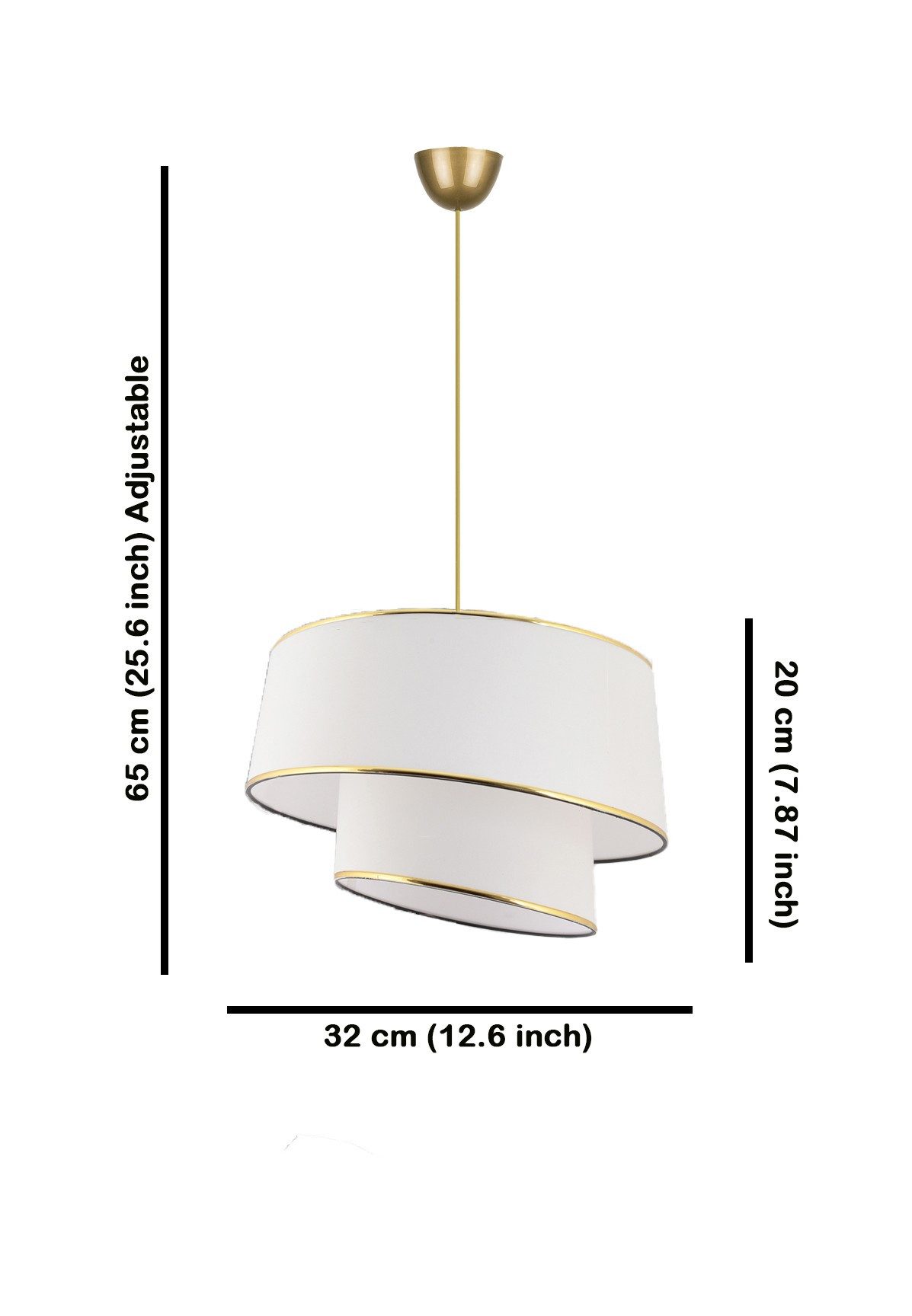 Opviq Kronleuchter METAL BODY, 32 x 32 cm H1840 – Bild 3 von 3
