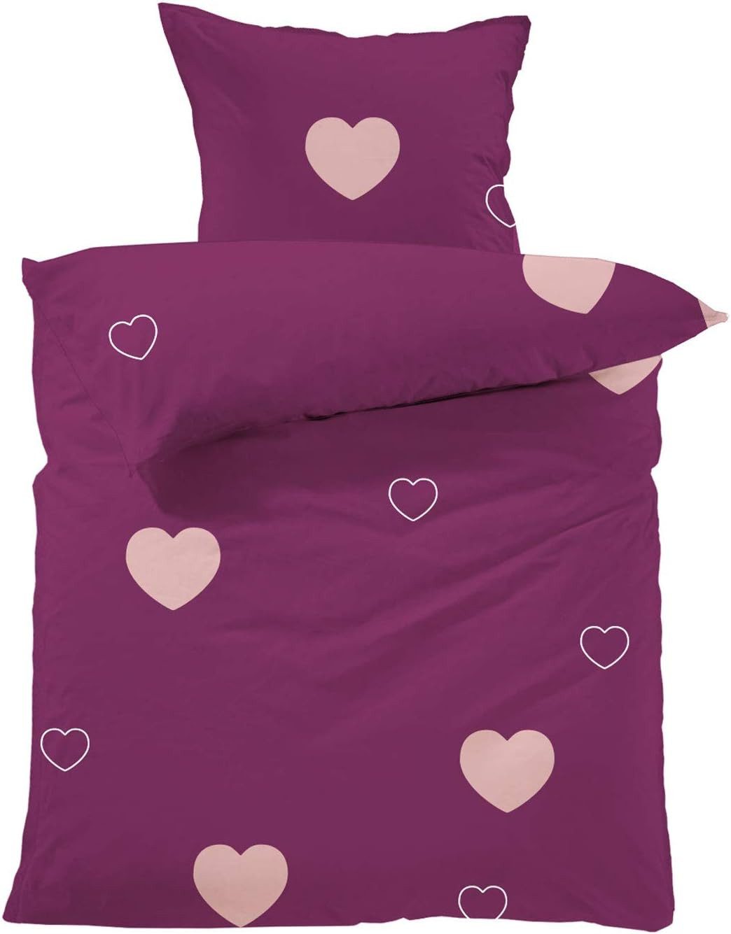 Lavea Bettwäsche Herzen, Set aus 1x günstig online kaufen