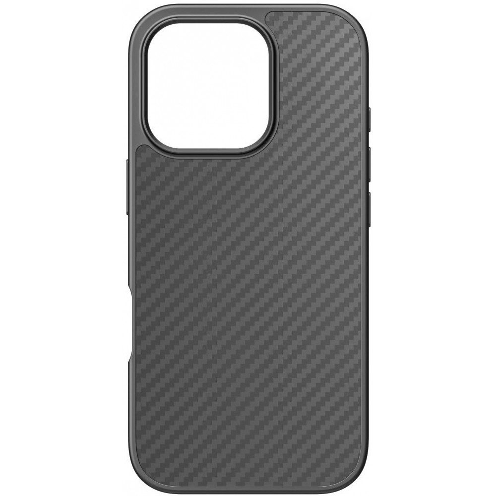 Black Rock Handyhülle Black Rock Cover Carbon für iPhone 16 Pro schwarz 6,1 Zoll