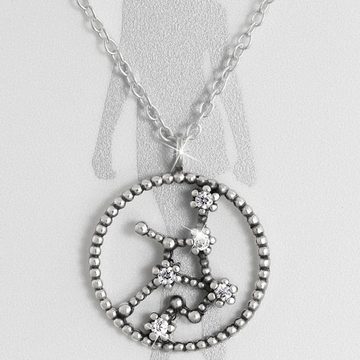 SilberDream Silberkette SilberDream Sternbild Jungfrau Halskette (Halskette), Halskette (Sternbild Jungfrau) ca. 42cm und 45cm, 925 Sterling Silber