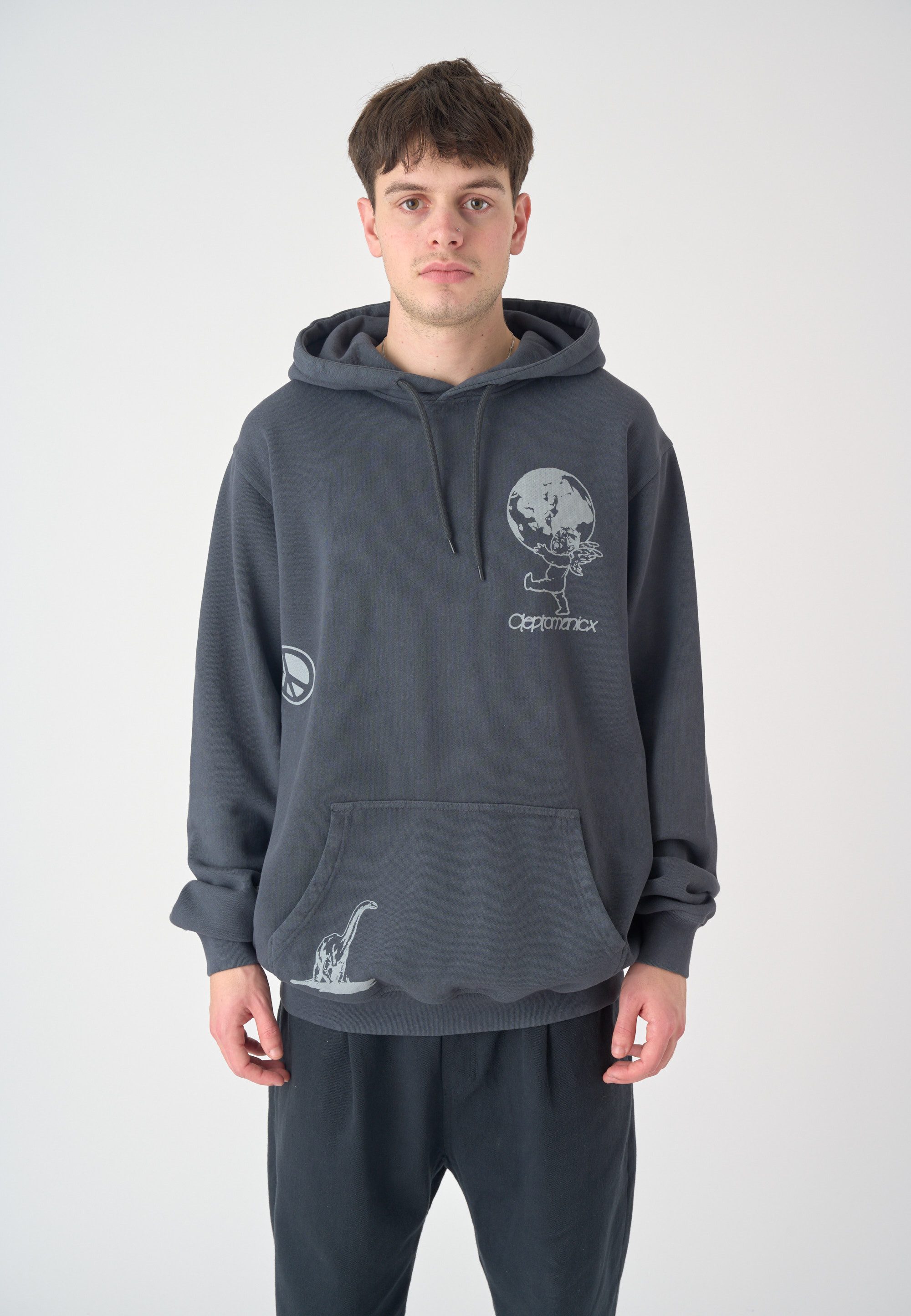 Cleptomanicx Kapuzensweatshirt Mystery mit diversen Prints