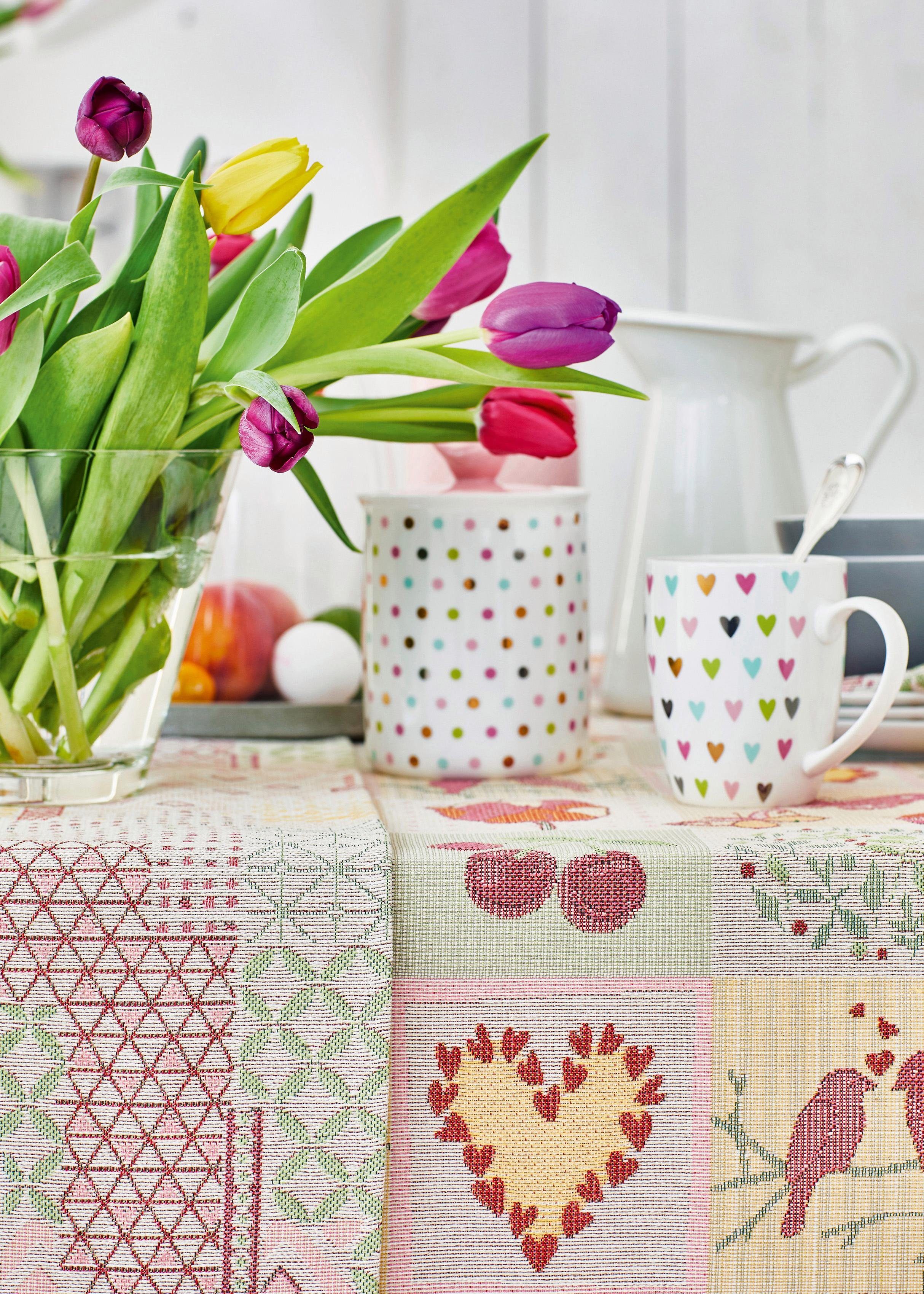 APELT Mitteldecke 5315 HAPPY EASTER, Gobelin, Osterdeko, Ostern (1-tlg)