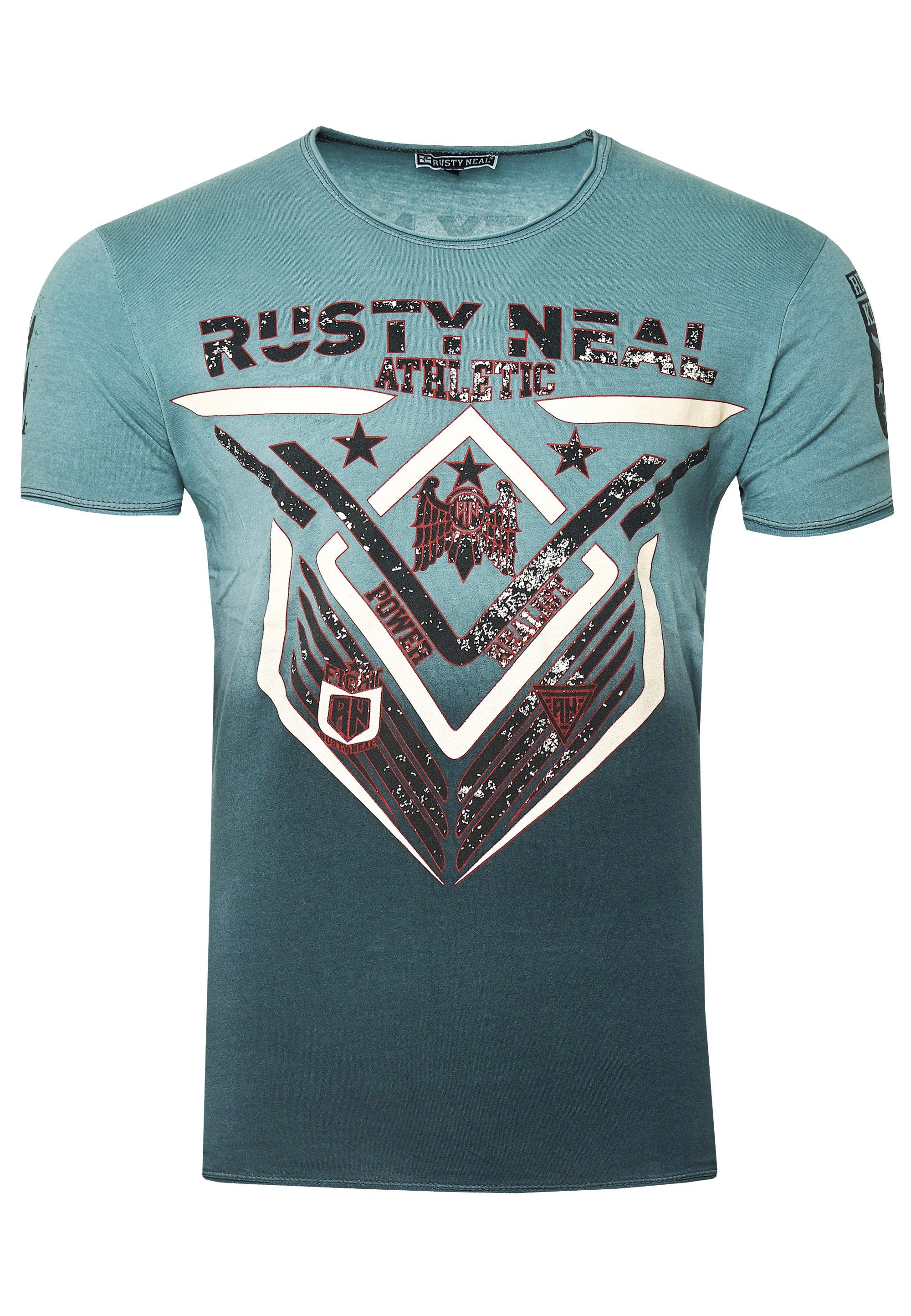 T-Shirt mit Print modernem Rusty Neal
