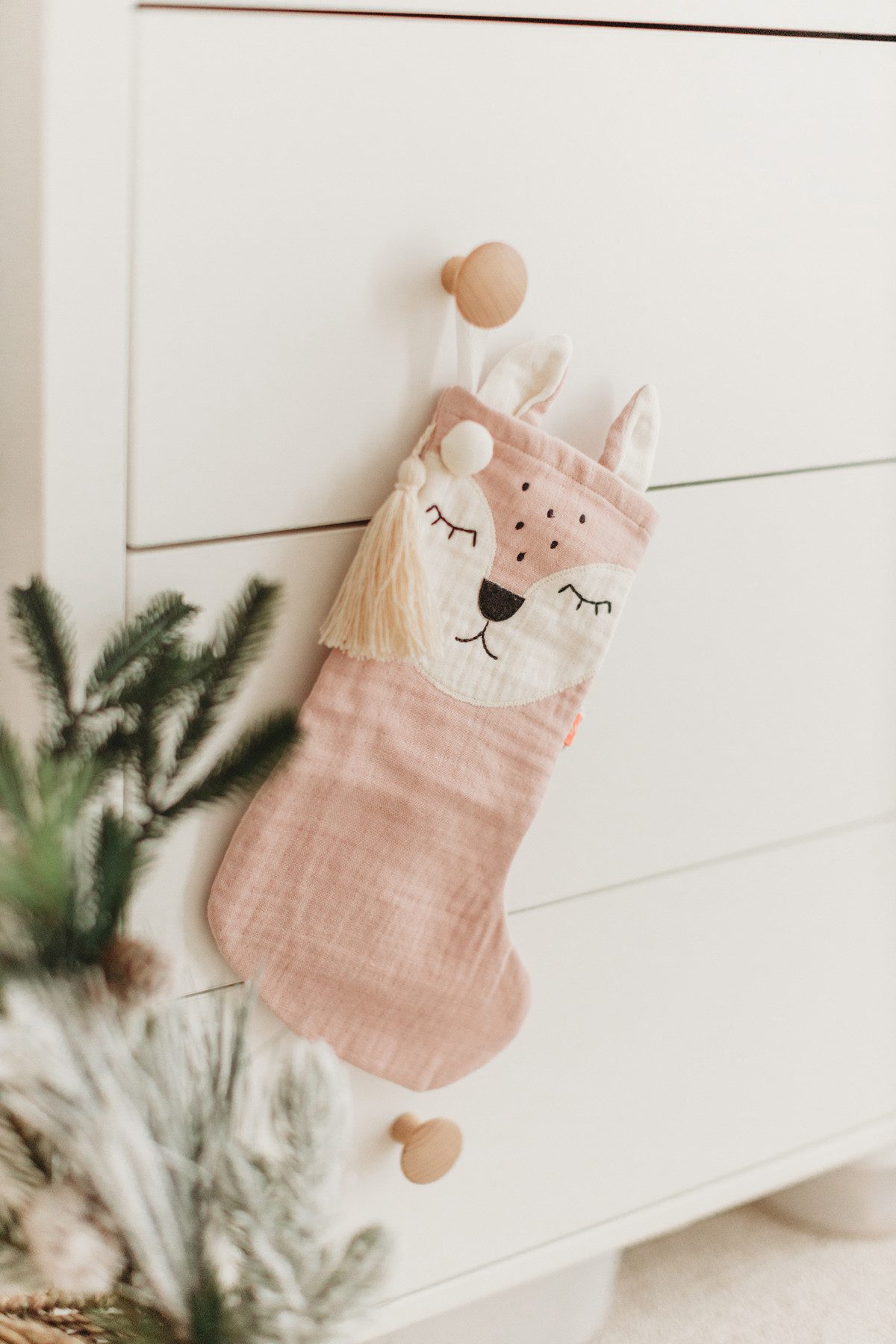 kikadu Nikolausstiefel 2201, Bio-Baumwolle, festlich für Nikolaus und Weihnachten.