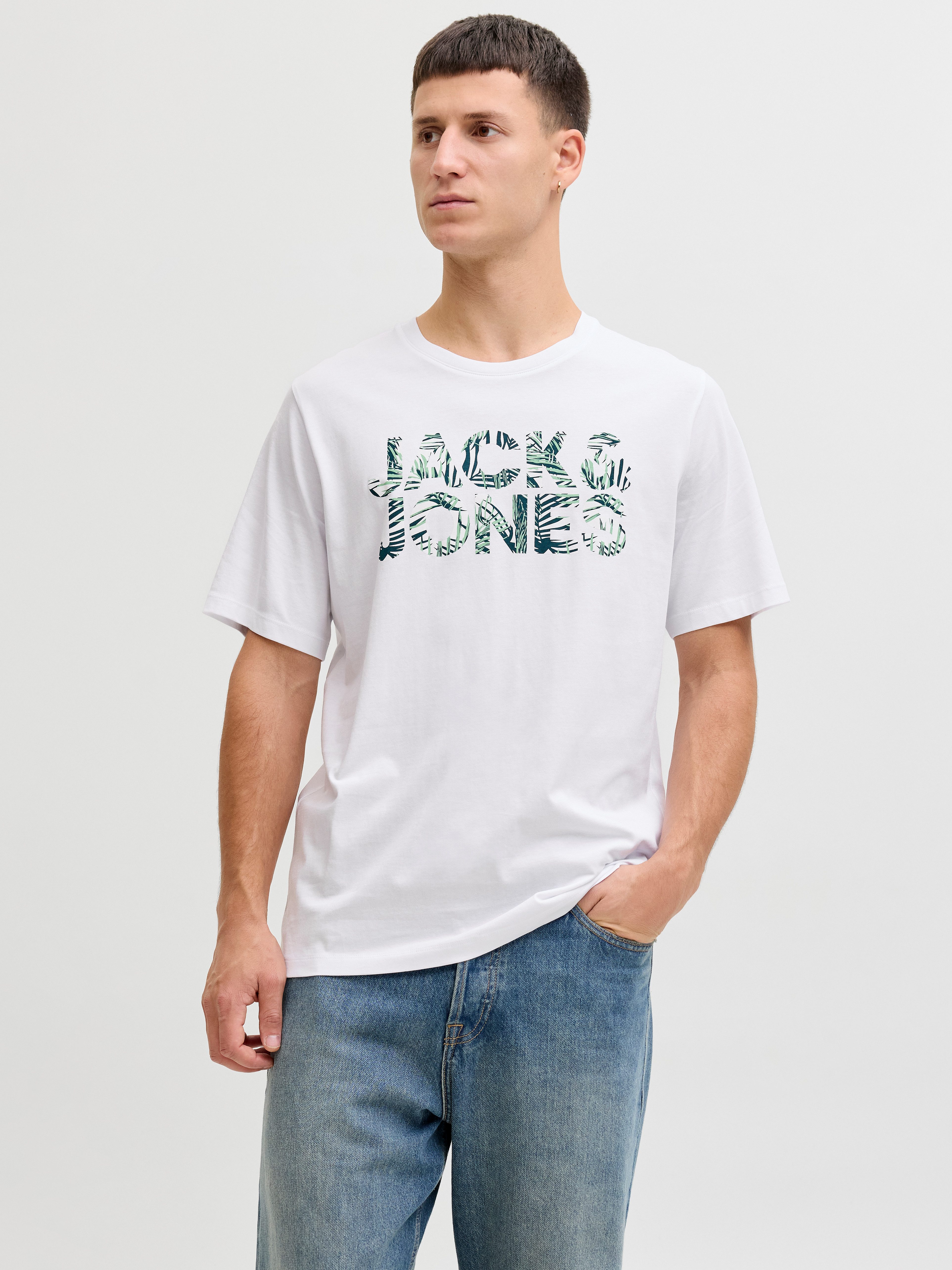 Jack & Jones Kurzarmshirt JJEJEFF LOGO TEE SS SN mit Logoprint günstig online kaufen