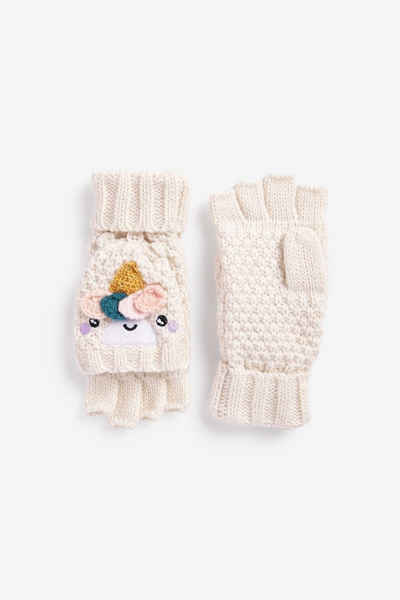 Next Fäustlinge Halbfinger-Handschuhe mit Klappe Einhorn