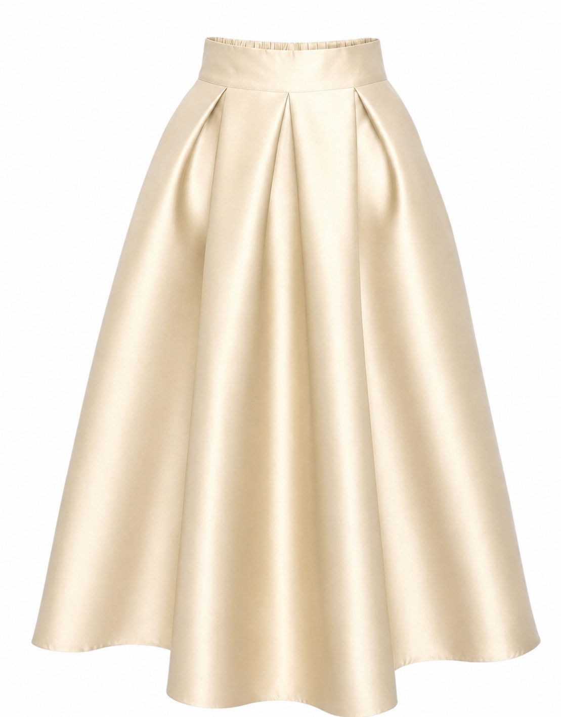 A-Linien-Rock Damen Abendlicher Maxirock – eleganter Anlass Rock, formstabil, S/M