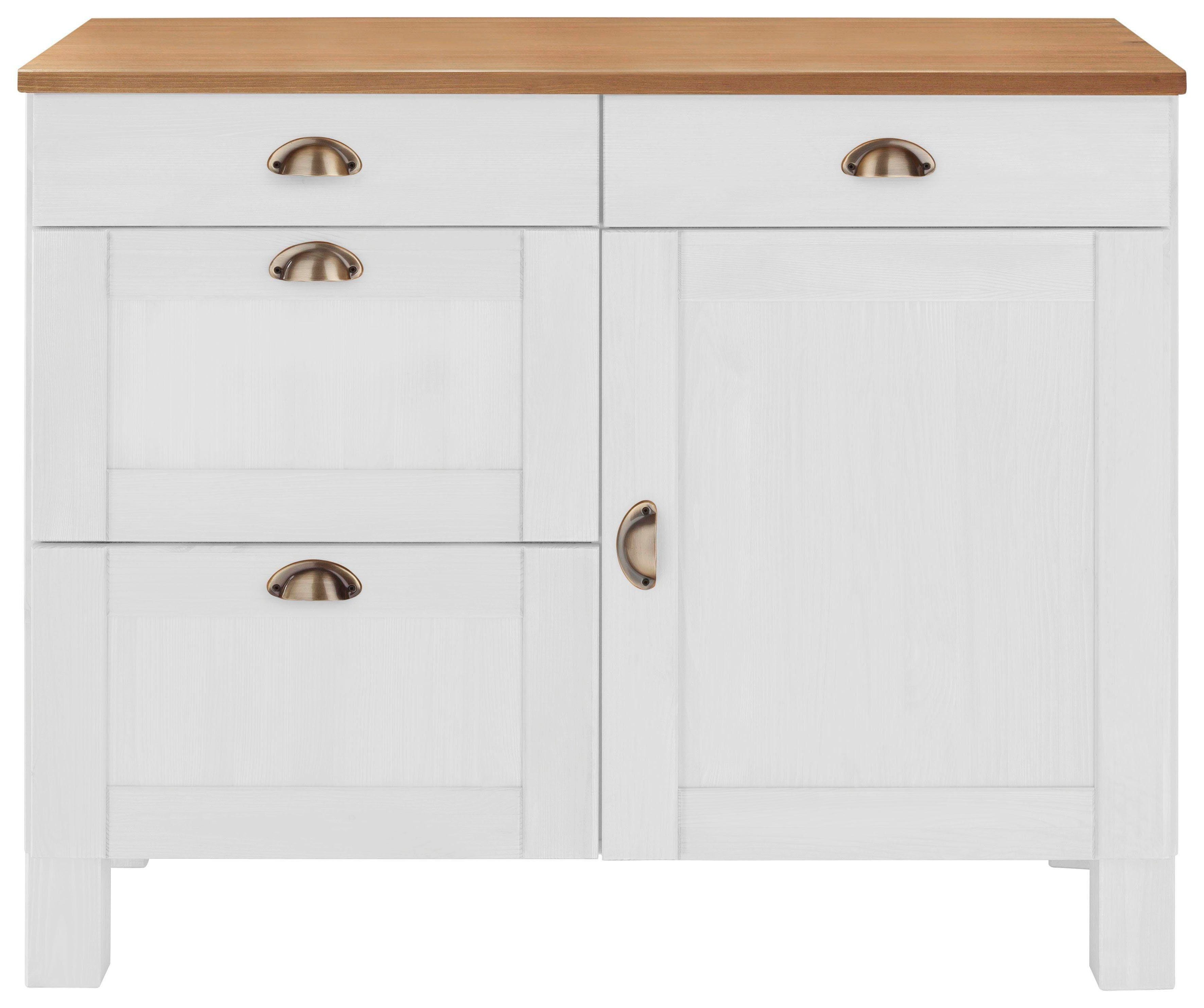 Home affaire Unterschrank "Oslo", 100 cm breit, in 2 Tiefen, mit 23 mm Arbe günstig online kaufen