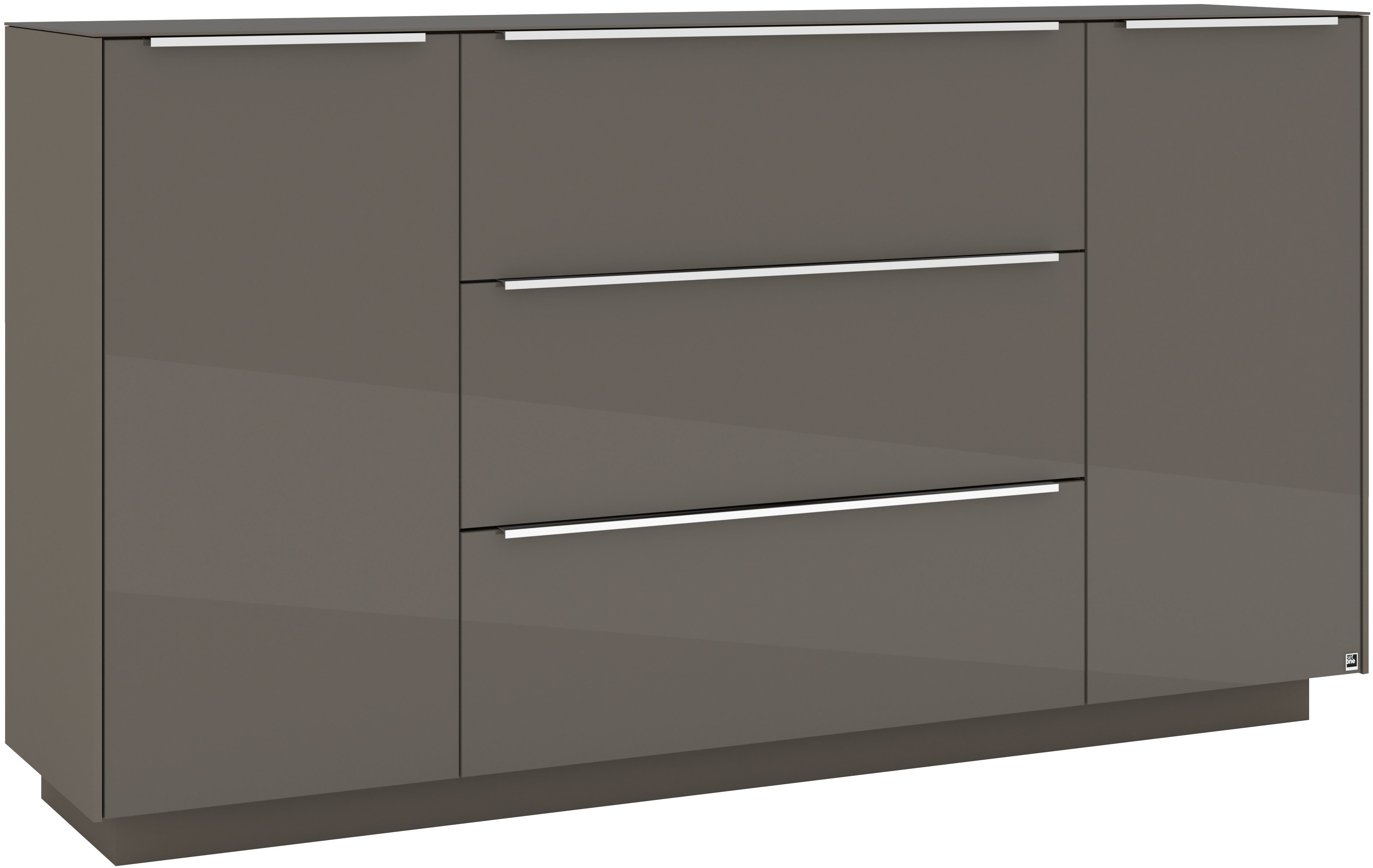 set one by Musterring Sideboard Reno (1 St), Mit Sockel in diversen Farben, 102 cm Höhe & Farbauswahl
