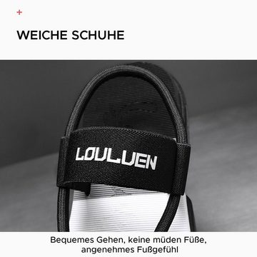 Daisred Sandalen Herren Sommer Flach Sport Sandale Outdoor Sandalette