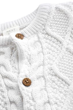 Next Strickjacke Baby-Strickjacke mit Zopfmuster (1-tlg)