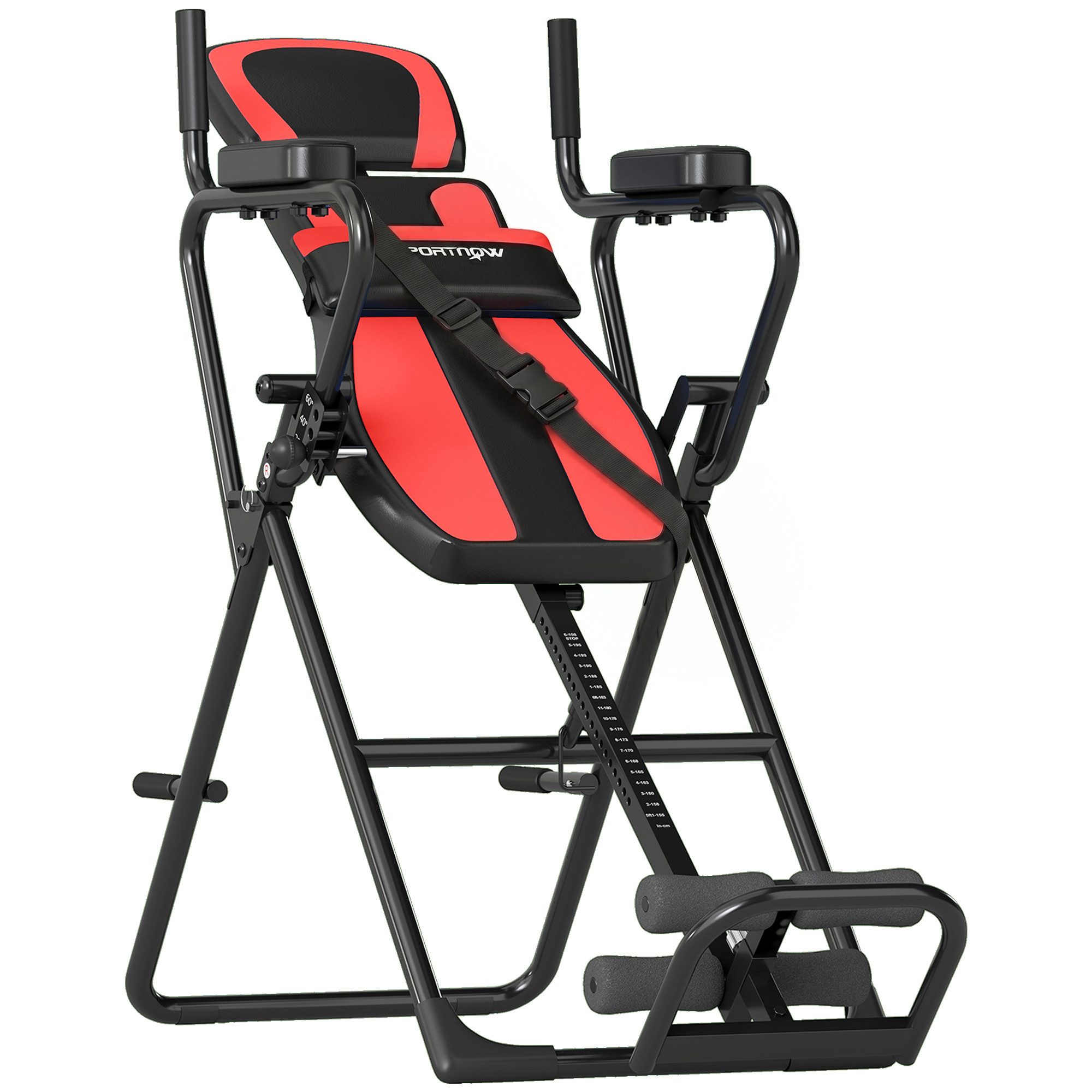 SPORTNOW Rückentrainer Schwerkrafttrainer Streckbank mit 3 Inversionswinkel Kopfstütze, (Inversionstisch, 1-tlg., 3-in-1 Inversionsbank), bis 130kg