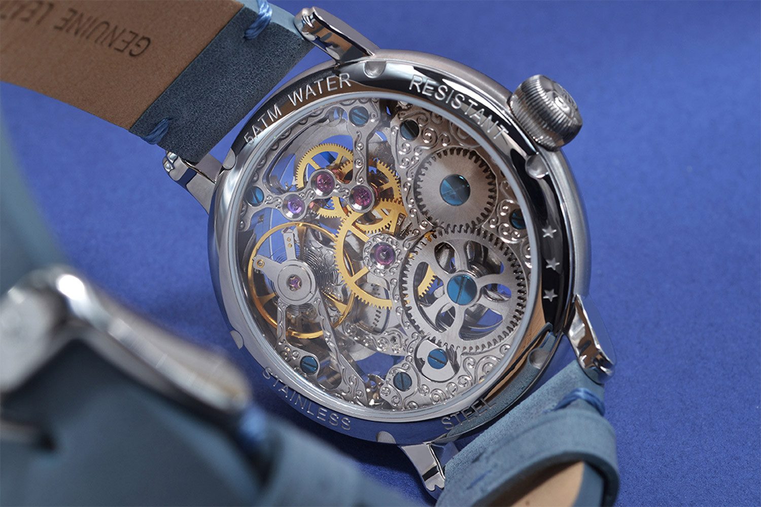 Poljot International Mechanische Uhr Handaufzug Orbita Grau/Türkis