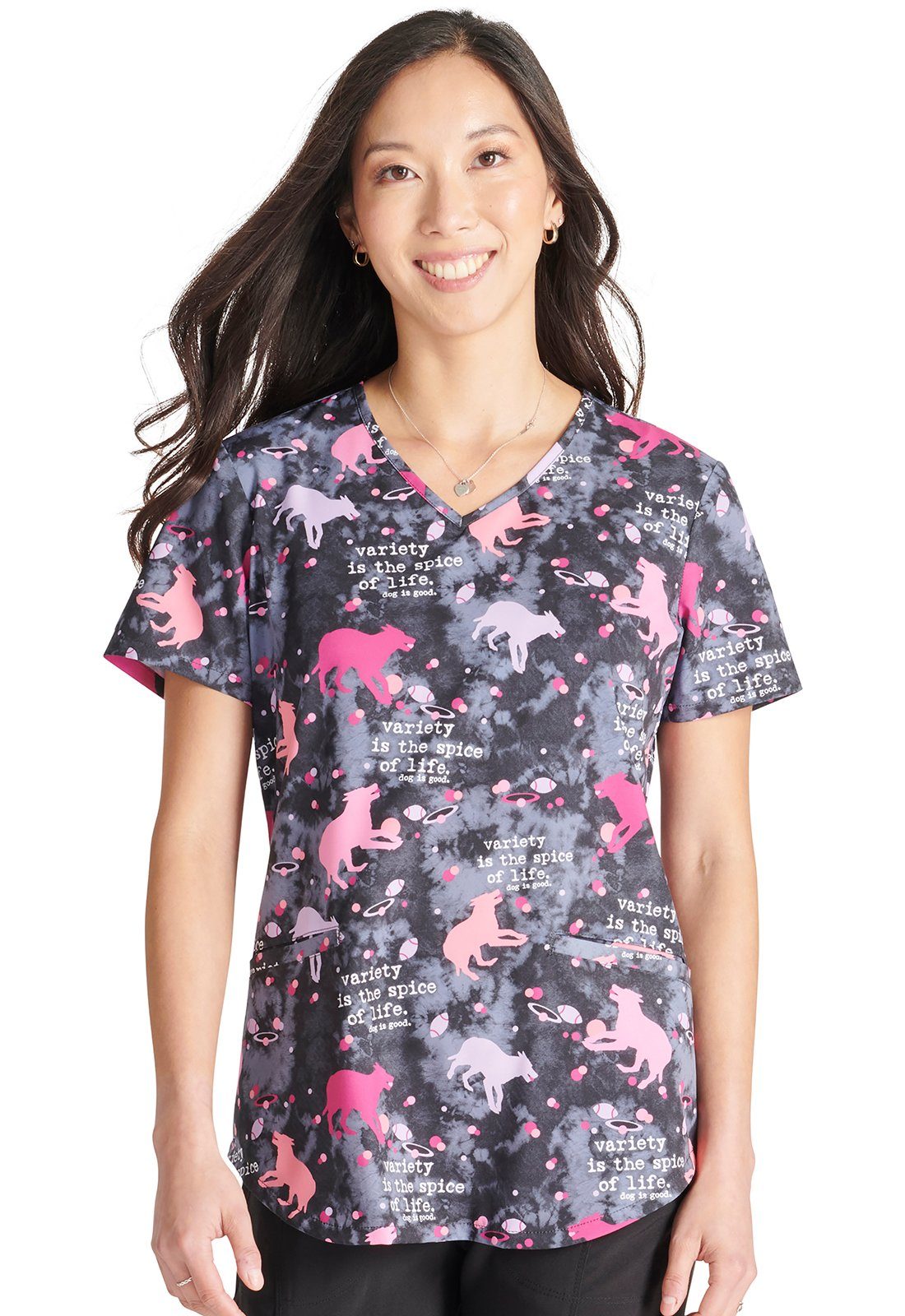 Cherokee Funktionsbluse Bunt bedruckter Damen Kasack "Spice of Life" Kasack mit Motiv