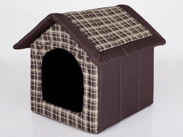 Bjird Tierhaus Hundehütte - Hundehöhle für kleine mittelgroße und große Hunde, Hundeliegen mit herausnehmbarer Dach, Розмір S-XXXL, made in EU