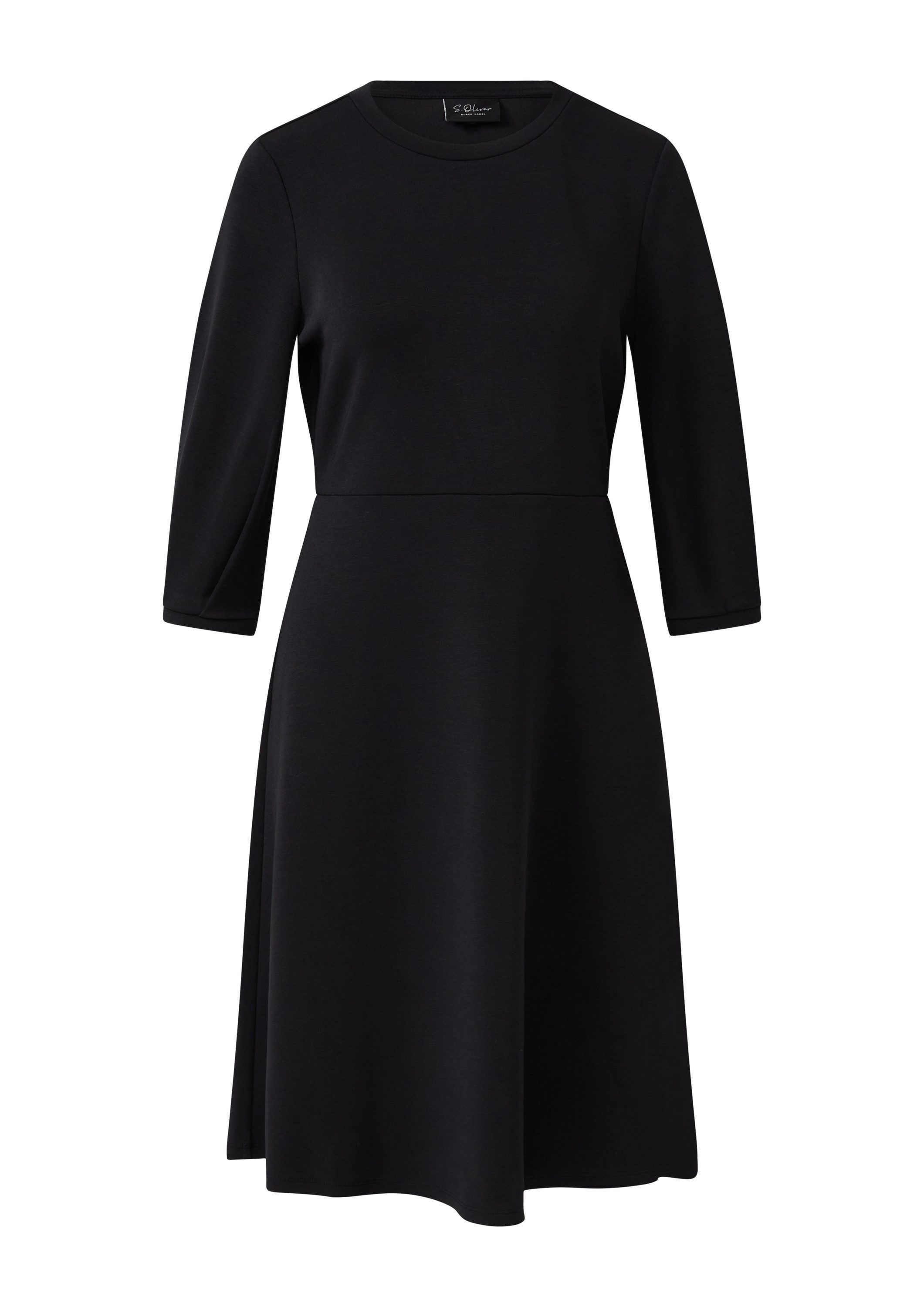 s.Oliver Minikleid Kleid Ausgestelltes Scuba-Kleid mit 3/4-Ärmeln günstig online kaufen
