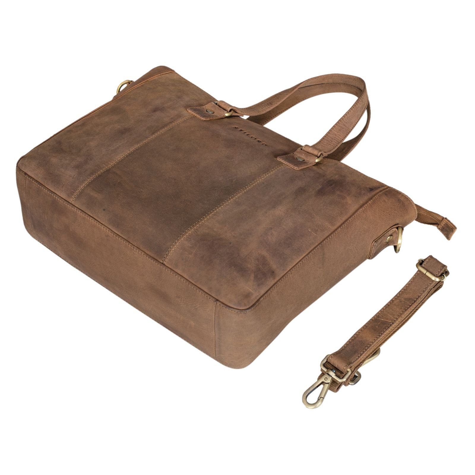 STILORD Handtasche "Emmeline" Shopper Tasche Leder Business Damen Aktentasche