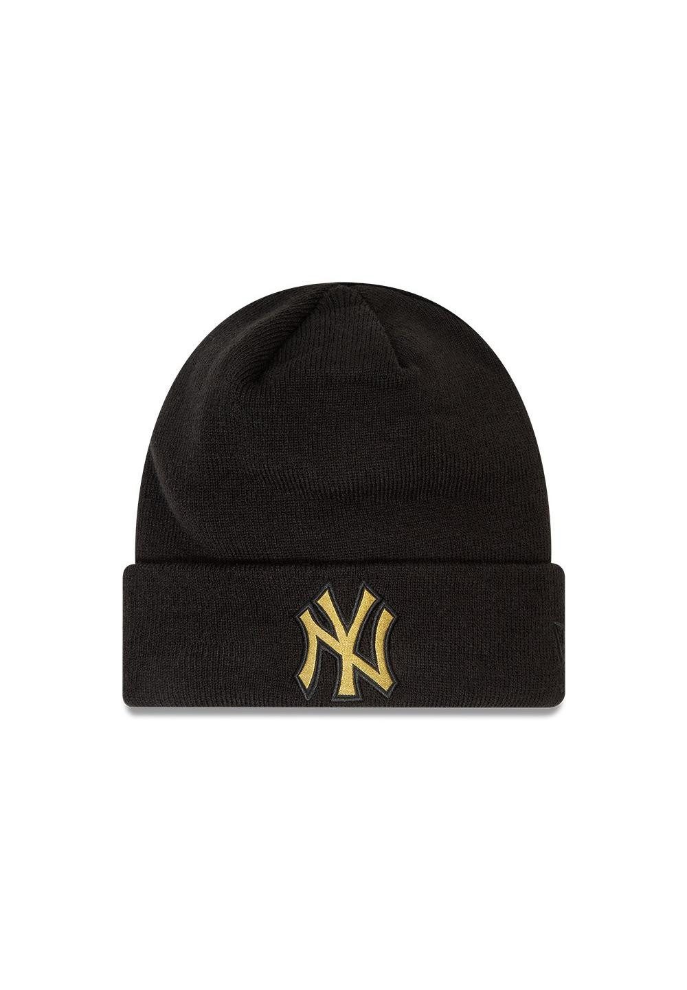 New Era Beanie New York Yankees MLB Black Metallic Badge Beanie New Era (1-St)