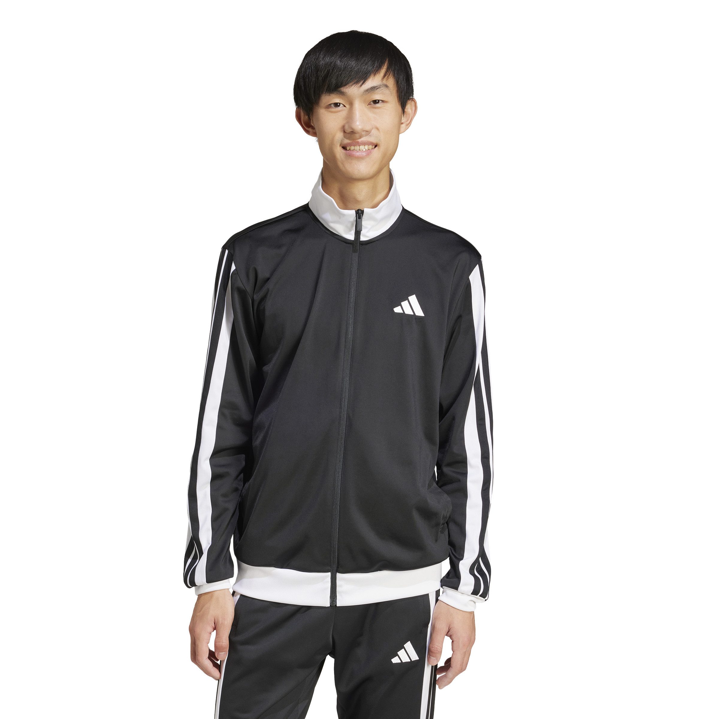 adidas Sportswear Sweatjacke M 3S CB TR TT BLACK – Bild 3 von 5