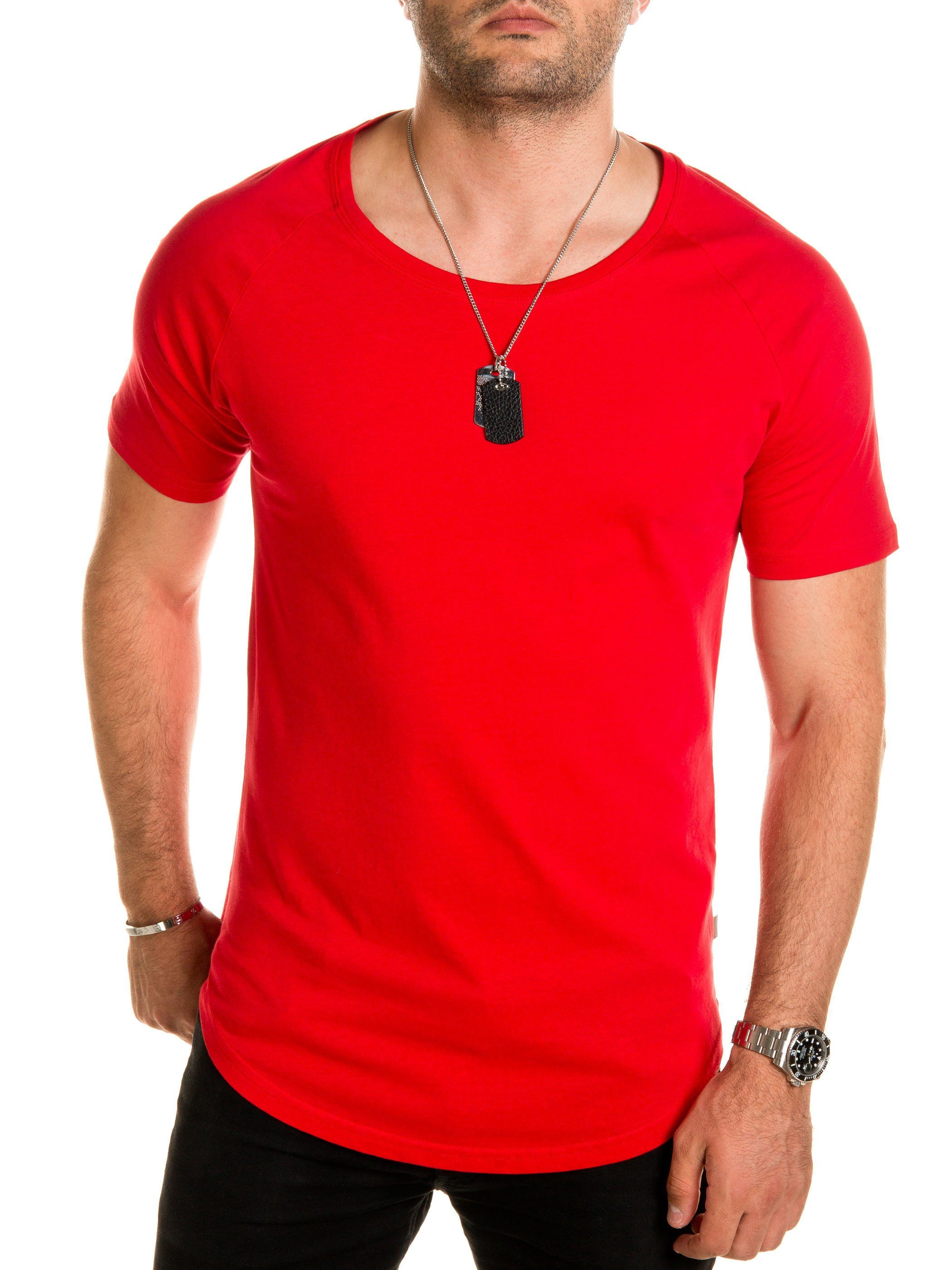 Pittman T-Shirt Pittman - Quin Oversize Basic Tee Crew Neck (1-tlg)