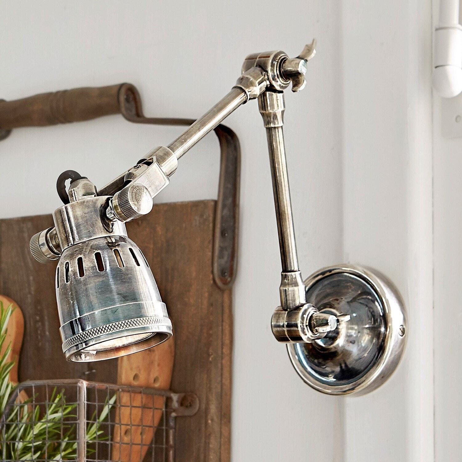 Mirabeau Wandleuchte Wandlampe Abagail antiksilber