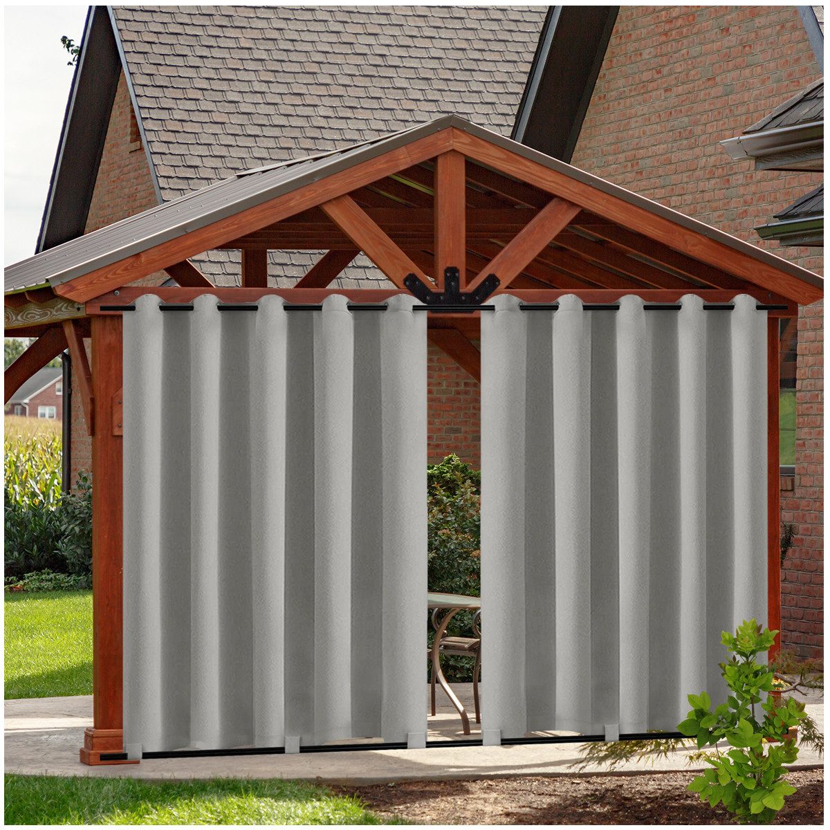Qelus Outdoorgardine Blickdicht Vorhänge Wasserdicht,Outdoor Vorhang günstig online kaufen