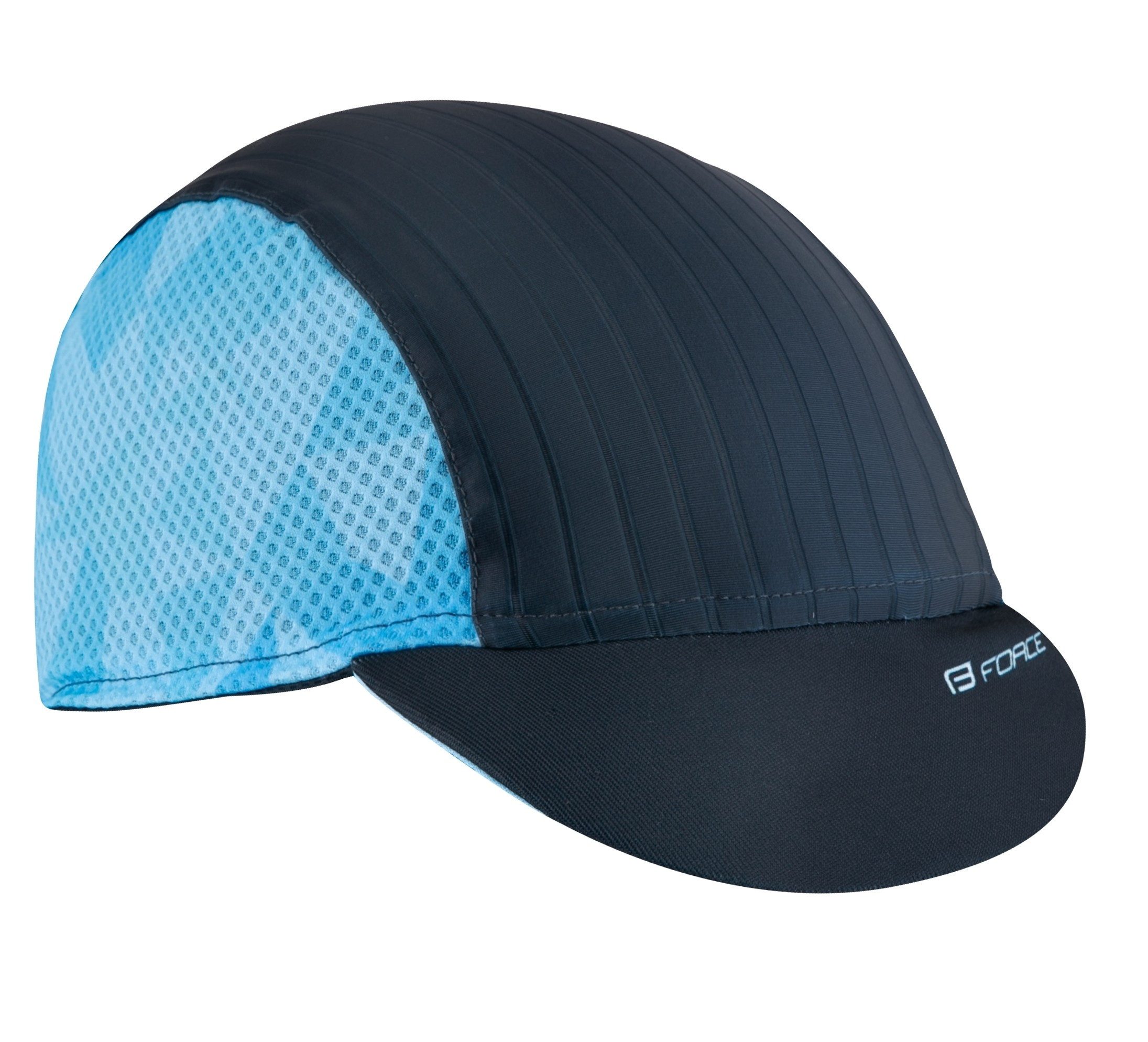 Fleecemütze cap cycling with visor FORCE CORE black-blue L-XL