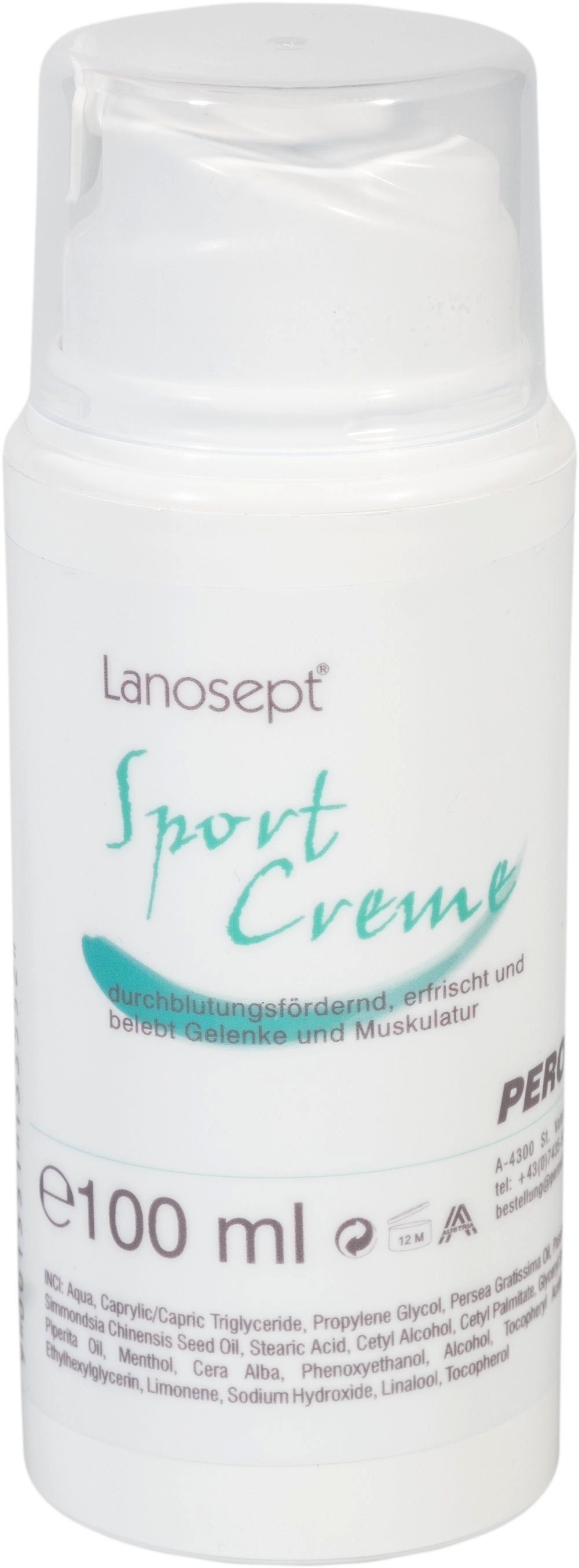 Lanosept MASSAGE-SPORT CREME 100 HCR ml Massageöl Hygiene