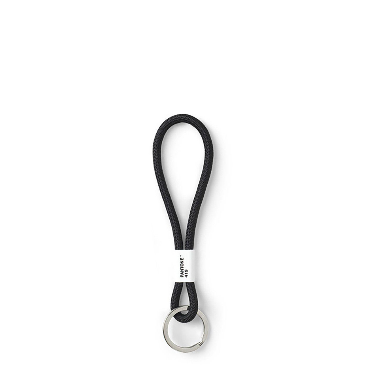 PANTONE Schlüsselanhänger, Design- Schlüsselband, Key Chain, kurz Black 419