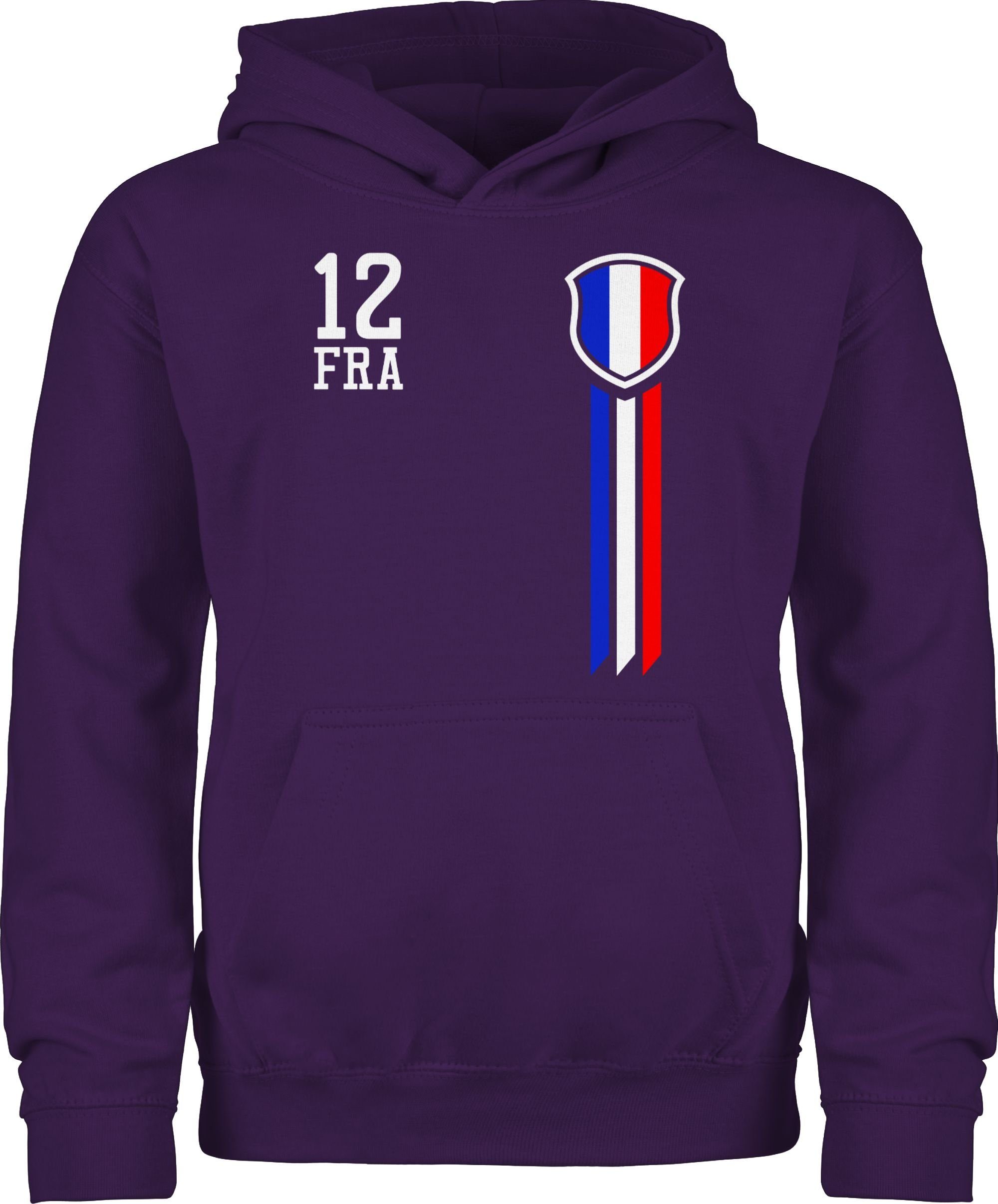 Shirtracer Hoodie »12. Mann Frankreich Fanshirt - Fussball ...