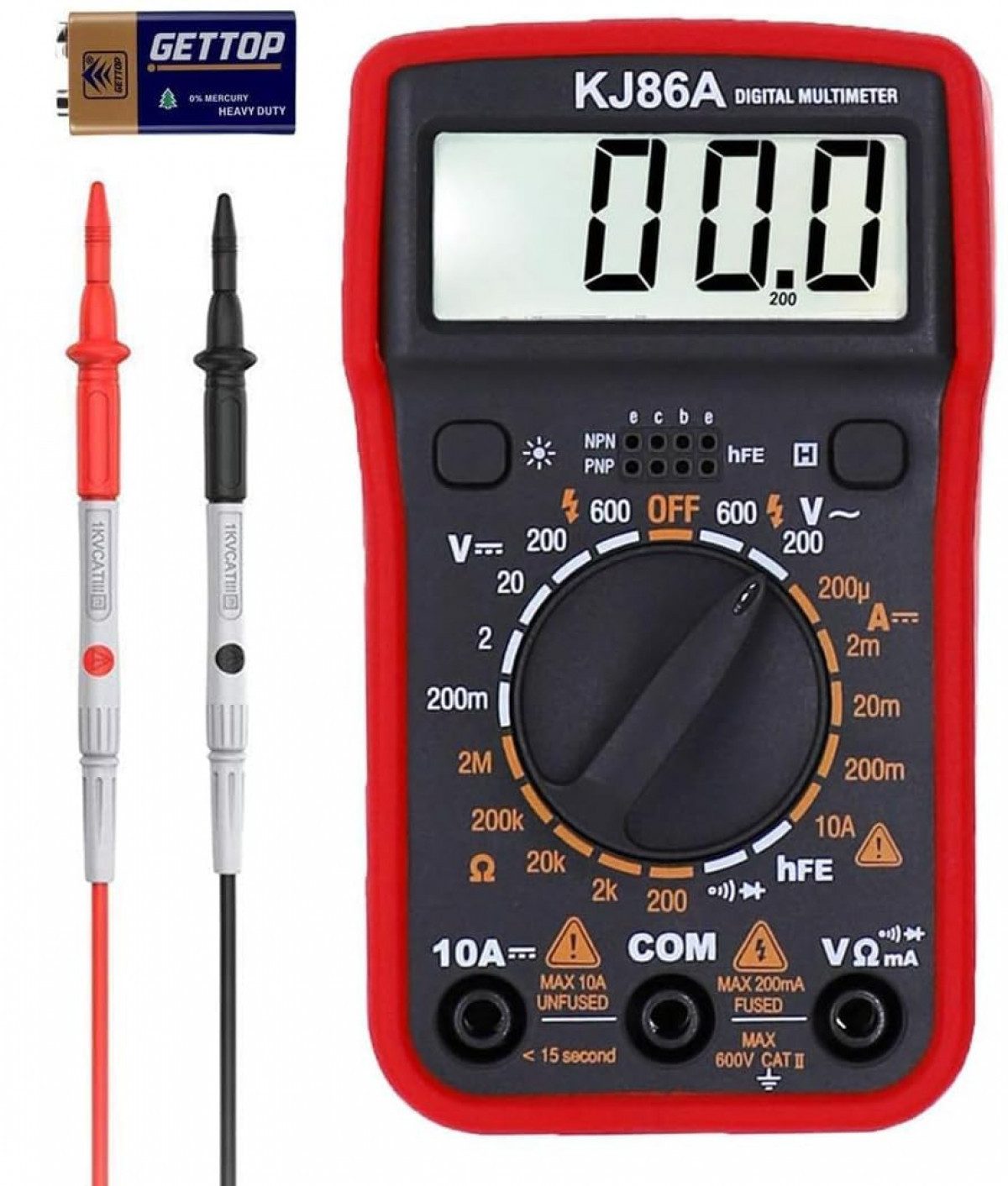 Multimeter Multimeter, Durchgangsprüfer, Spannungstester, Batterietester