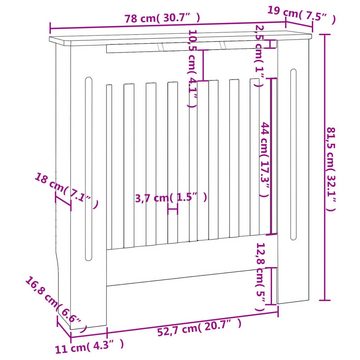 vidaXL Heizkörper-Wäschetrockner MDF Heizkörperverkleidung 78 cm