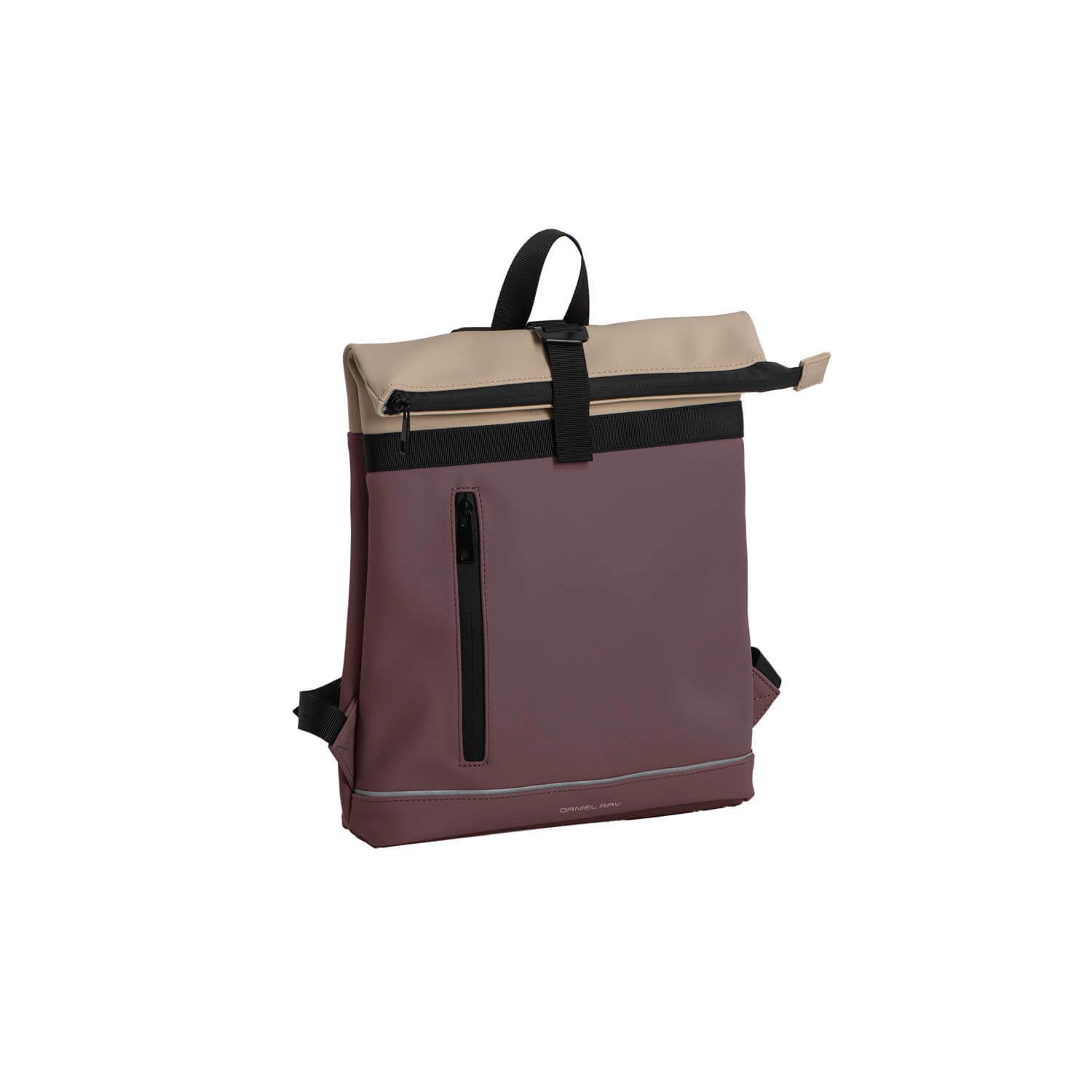 Daniel Ray Freizeitrucksack, Rolltop-Rucksack Seattle - Moderner PU-Rollrucksack