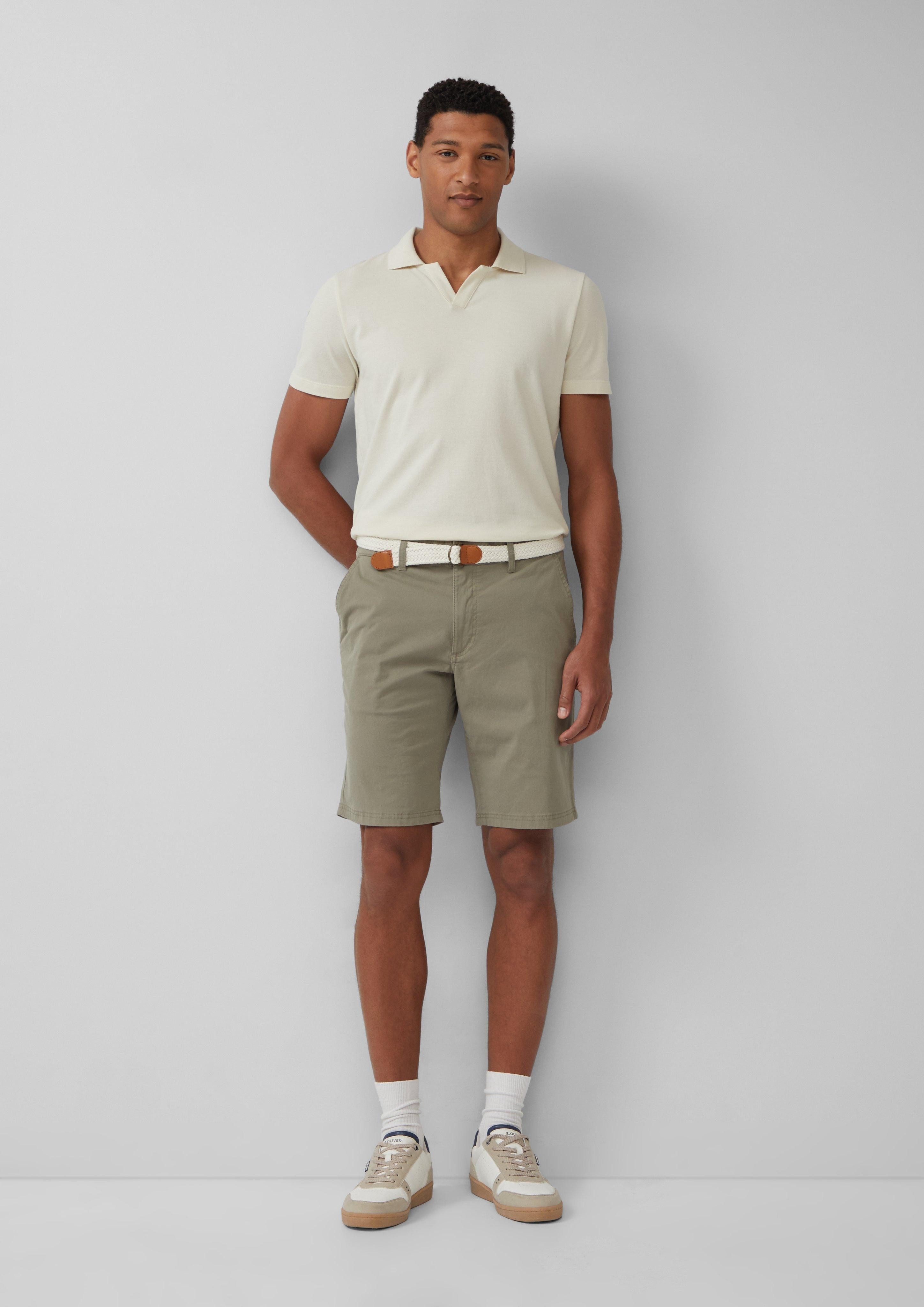 s.Oliver Bermudas Phoenix: Baumwoll-Shorts mit Flechtgürtel günstig online kaufen