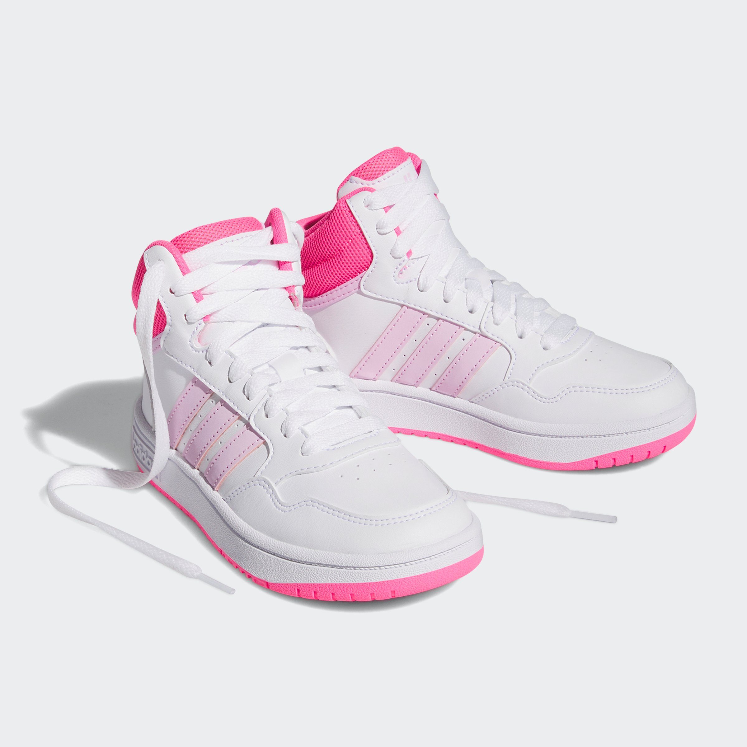 adidas Sportswear HOOPS MID weiß-rosa Sneaker