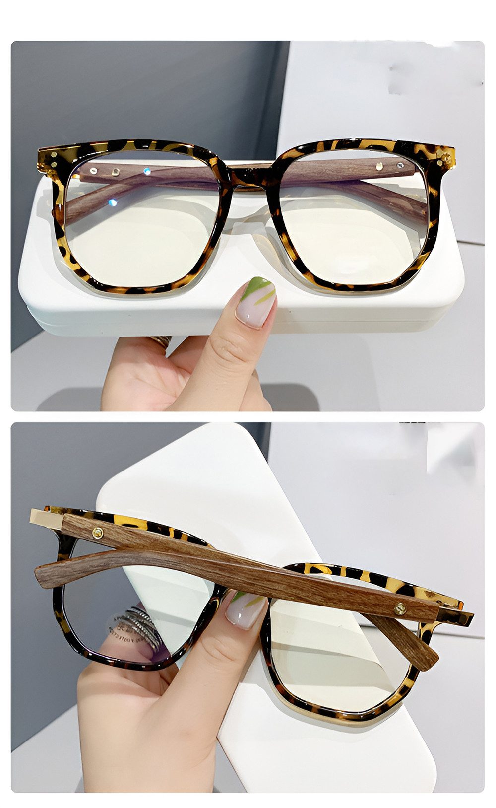 PACIEA Lesebrille Damen Herren Anti Blaulicht Oversized Vollrandrahmen Gaming Schutz