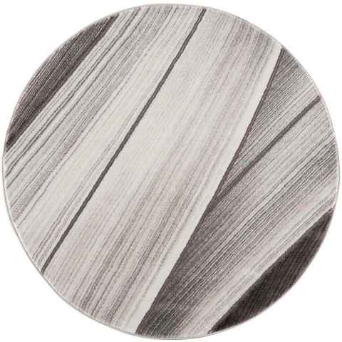 Teppich Noa 9258, Carpet City, rund, Höhe: 11 mm, Kurzflor, Modern, Weicher For, Pflegeleicht