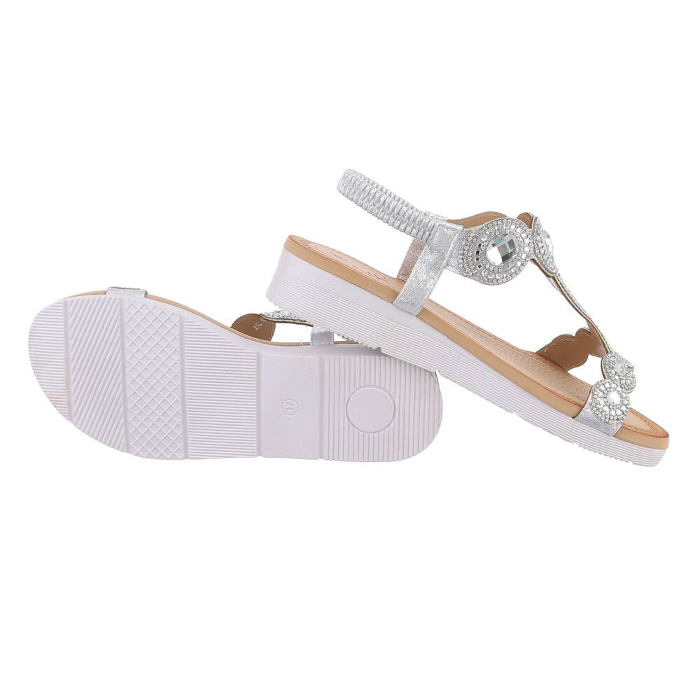 Ital-Design Damen Freizeit Riemchensandalette (86016823) Keilabsatz/Wedge günstig online kaufen