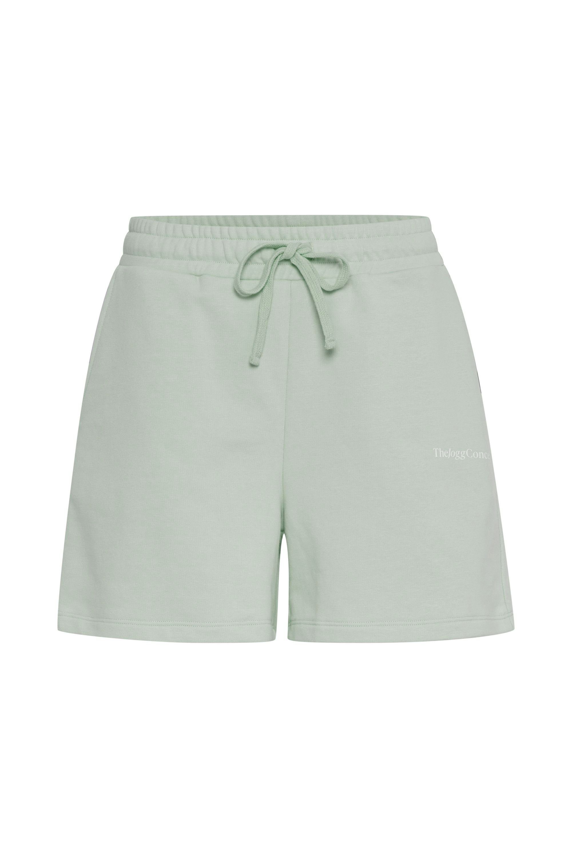 (155706) TheJoggConcept. Sweatshorts bequeme lässige 22800019 SHORTS Frosty JCSAFINE Green Shorts - und