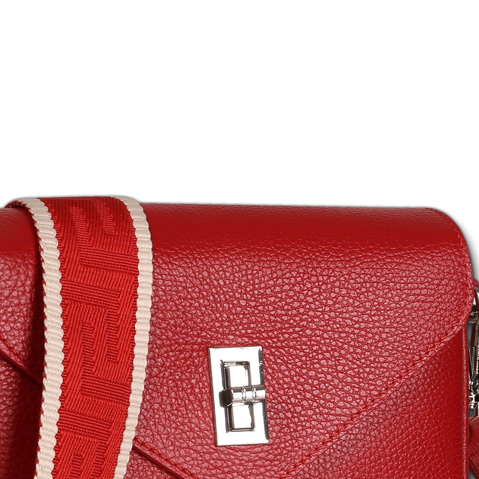 Toscanto Umhängetasche Toscanto Tasche rot Umhängetasche klein (Umhängetasche), Damen Umhängetasche Leder, rot ca. 22cm x ca. 15cm