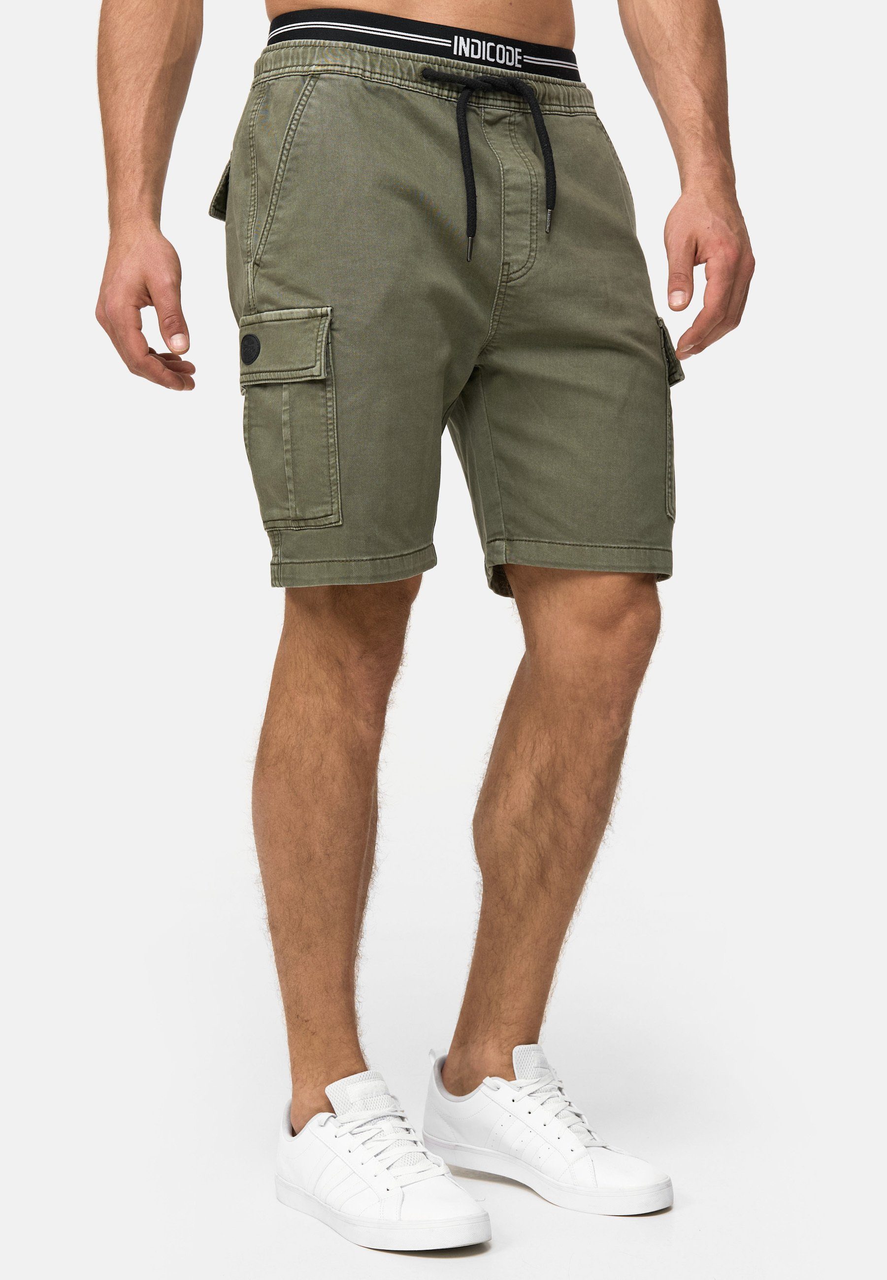 Indicode Jeansshorts Rudi aus elastischer Baumwoll-Qualität günstig online kaufen