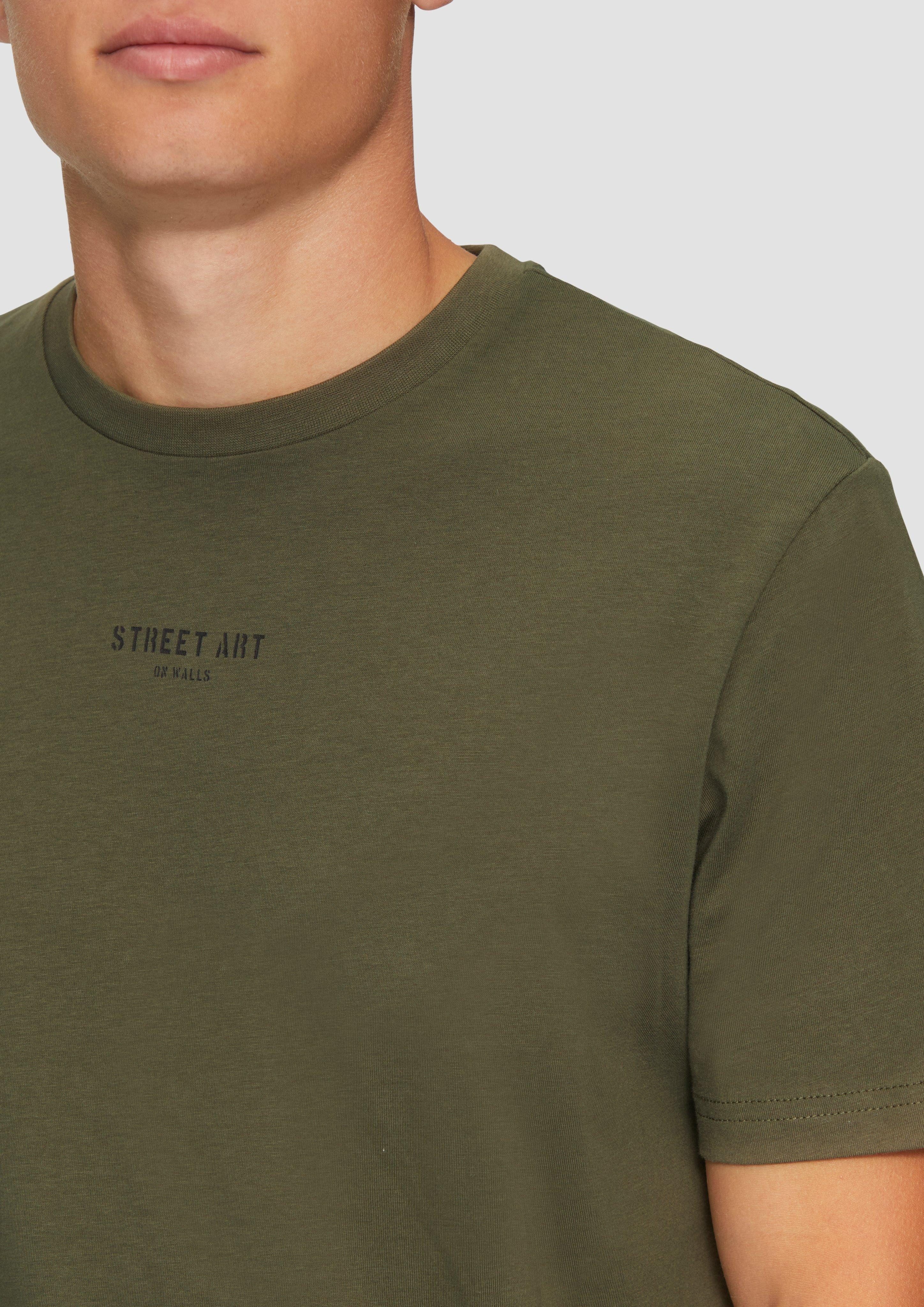 QS Kurzarmshirt T-Shirt mit Front- und günstig online kaufen