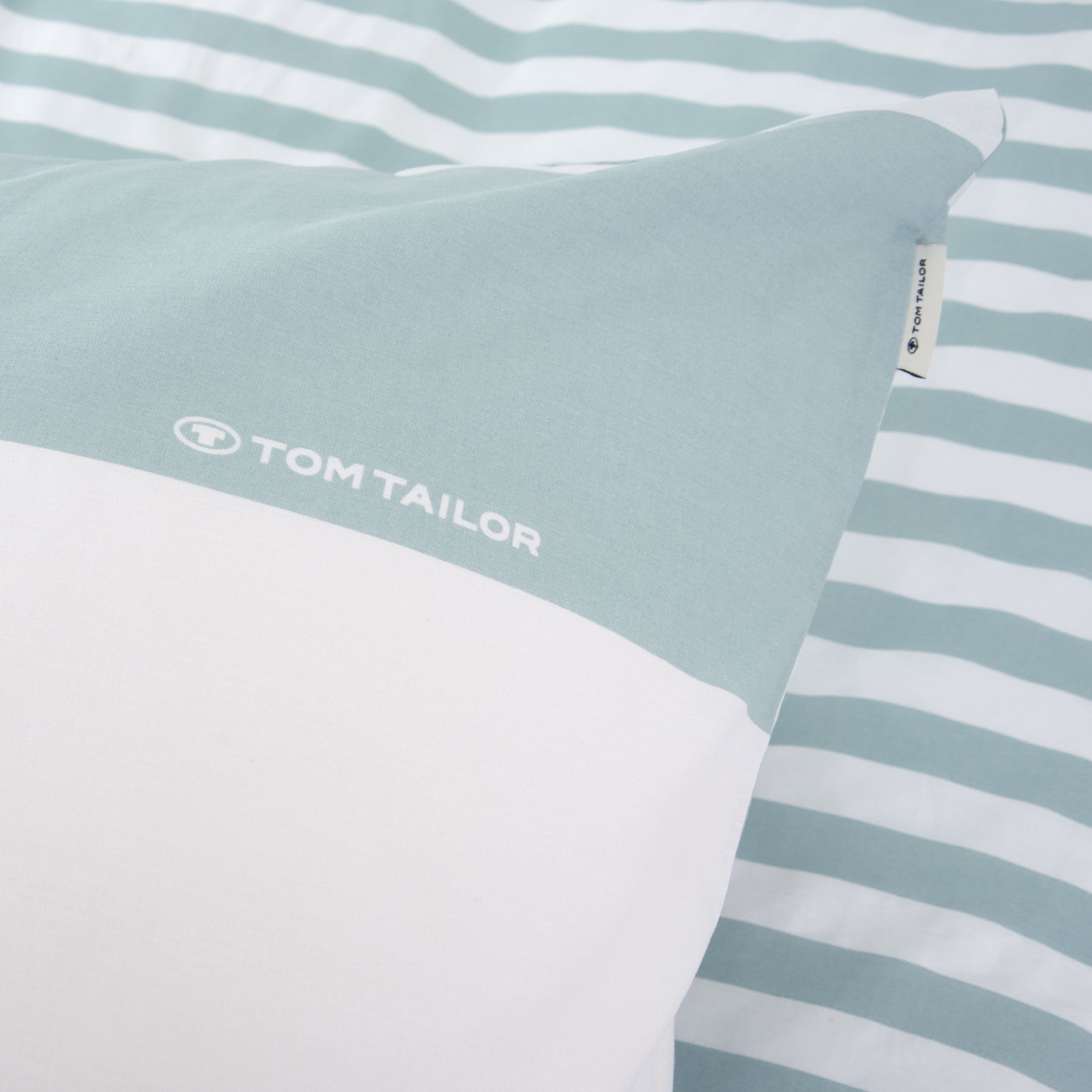 TOM TAILOR HOME Wendebettwäsche SIENA in Gr. 135x200cm, 155x220cm oder 200x220cm, Renforcé, 2 teilig, gestreifte Bettwäsche aus Baumwolle, Bettwäsche mit Wendeo – Bild 5 von 5