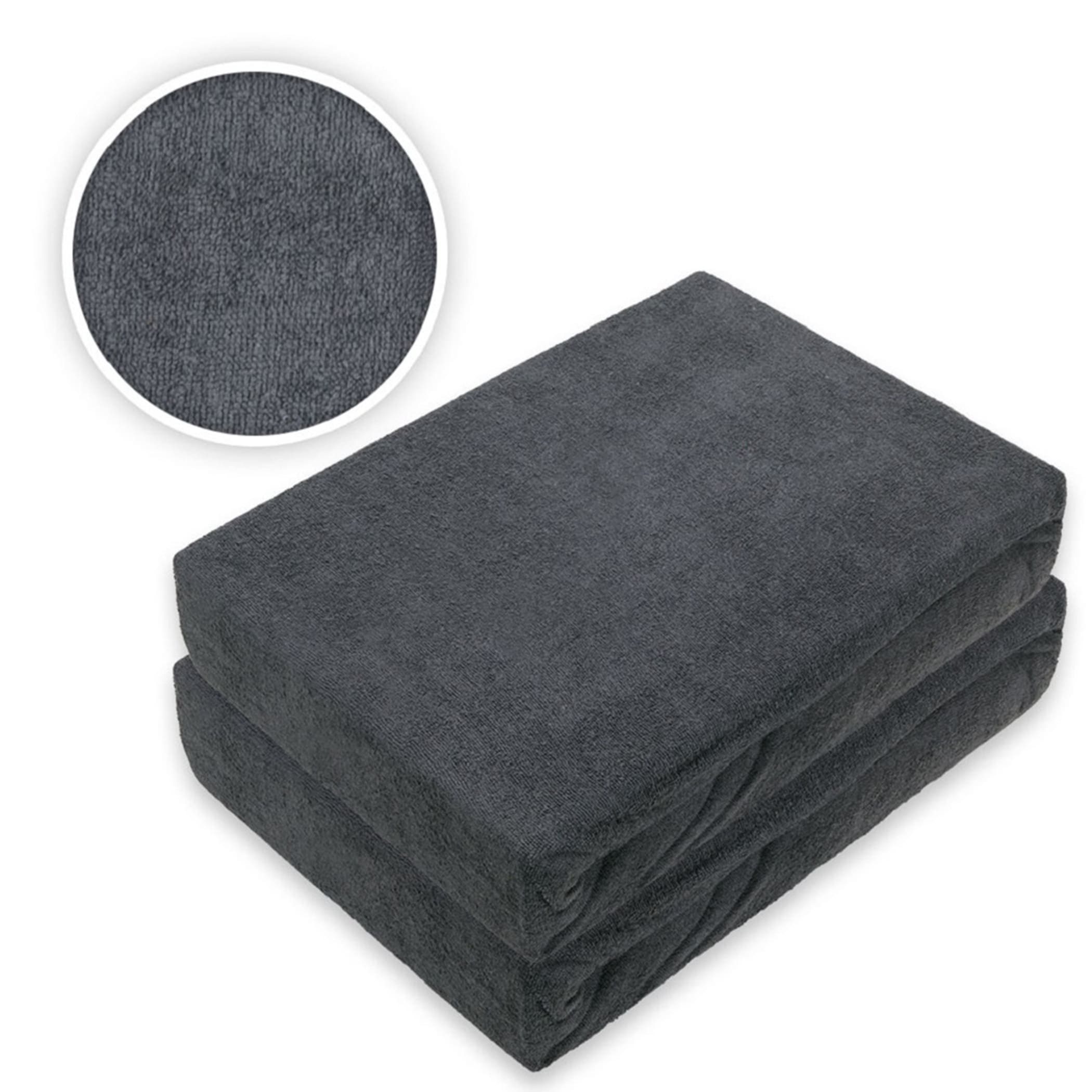 EXKLUSIV HEIMTEXTIL Spannbettlaken Doppelpack Frottee Spannbettlaken, Frott günstig online kaufen