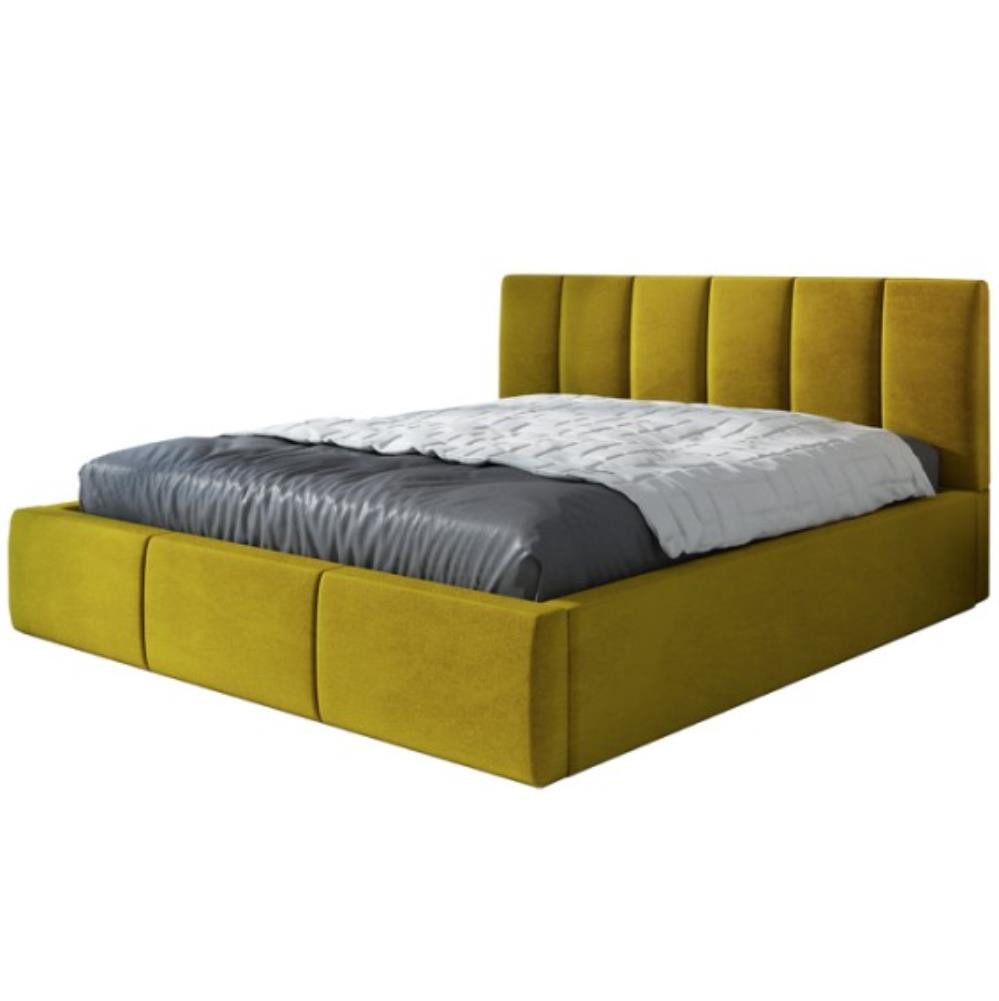 A&J MöbelLand GmbH Polsterbett LISI mit Matratze und Bettkasten. (TOP ANGEBOT! Inklusive Bettgestell, Große Auswahl an Farben und Größen), Bettkasten, Lattenros und Matratze inklusive